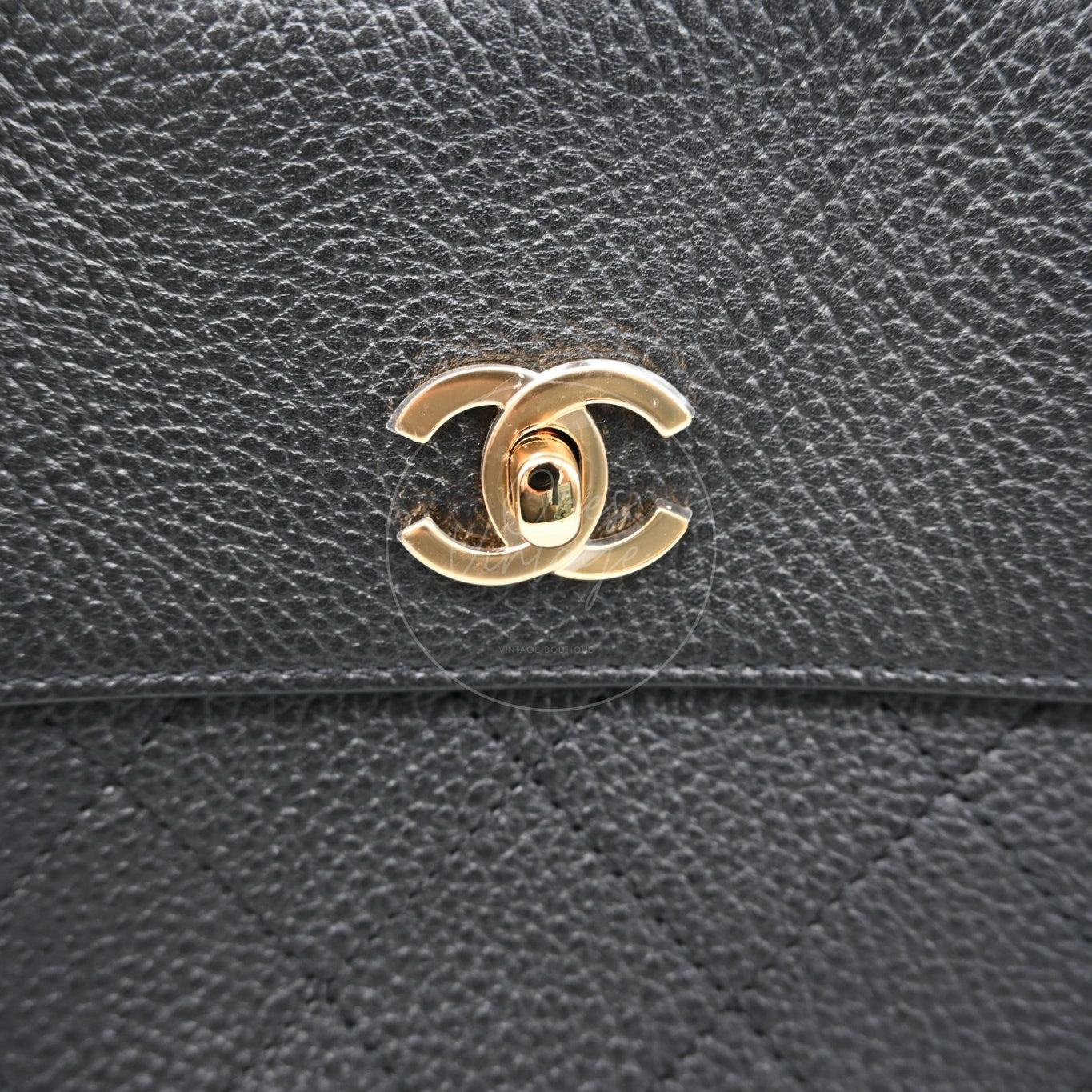 Chanel Shoulder Bag Medium GHW Black Series K5