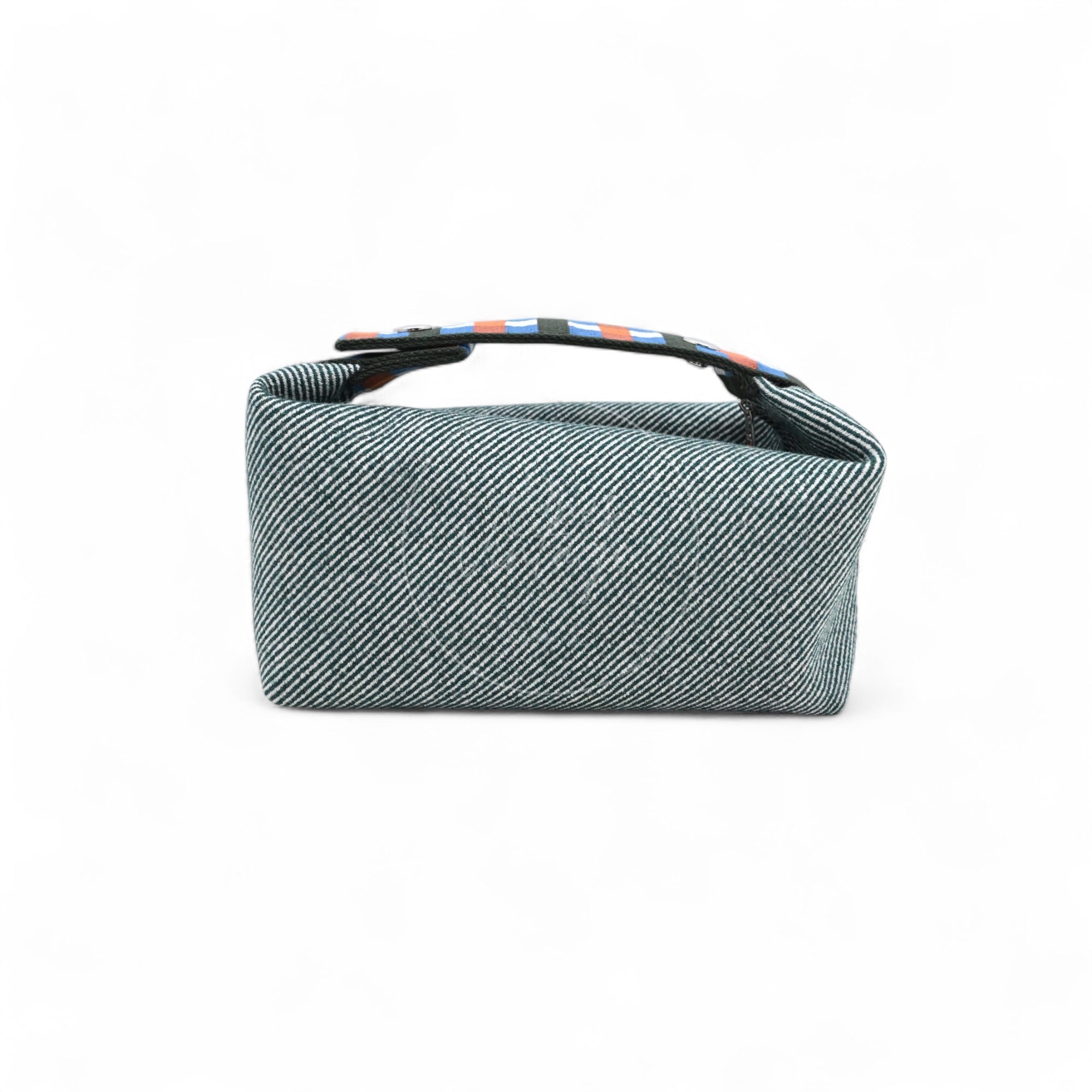 [Unused] Hermes Bride-a-Brac PM Bleu Abysse Canvas