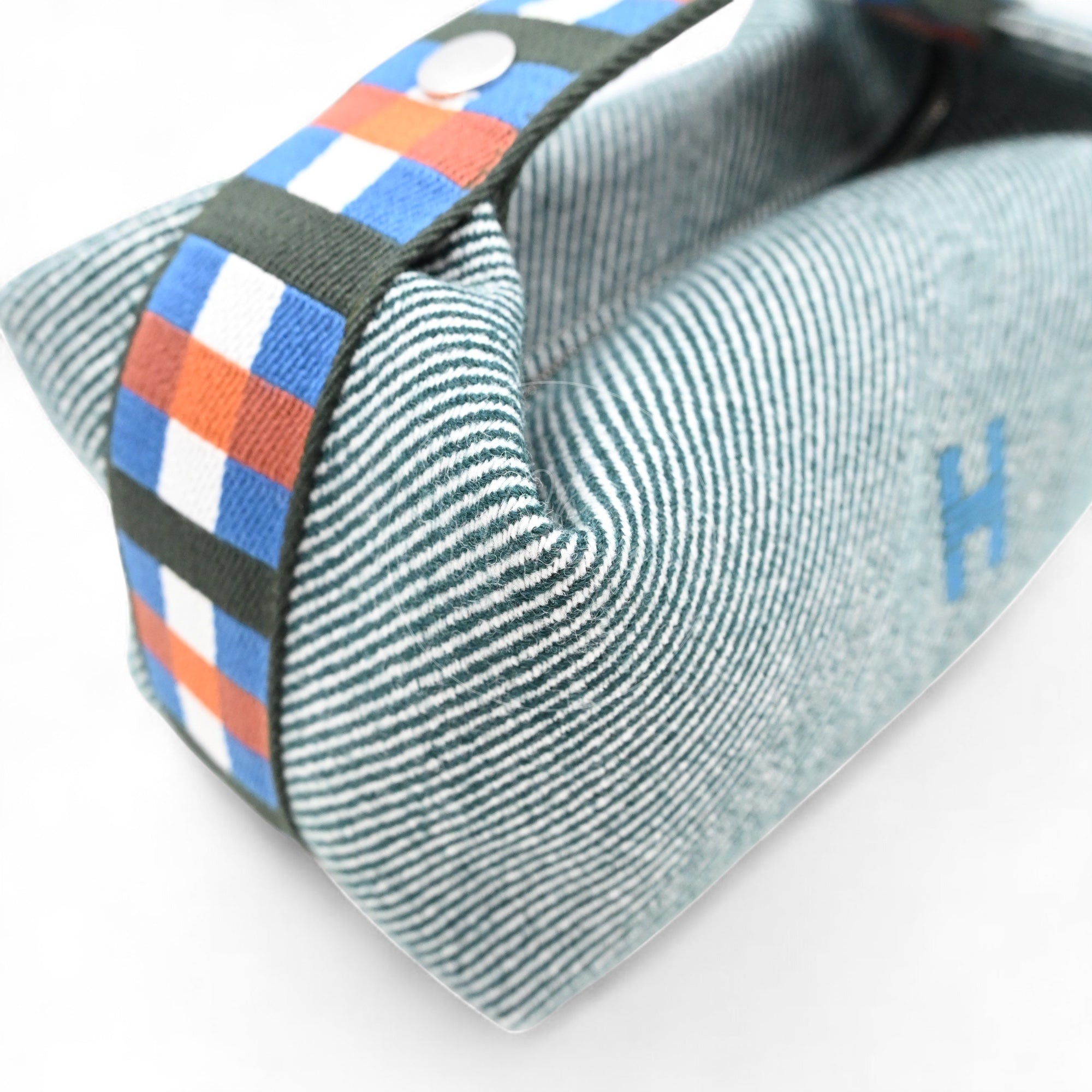 [Unused] Hermes Bride-a-Brac PM Bleu Abysse Canvas