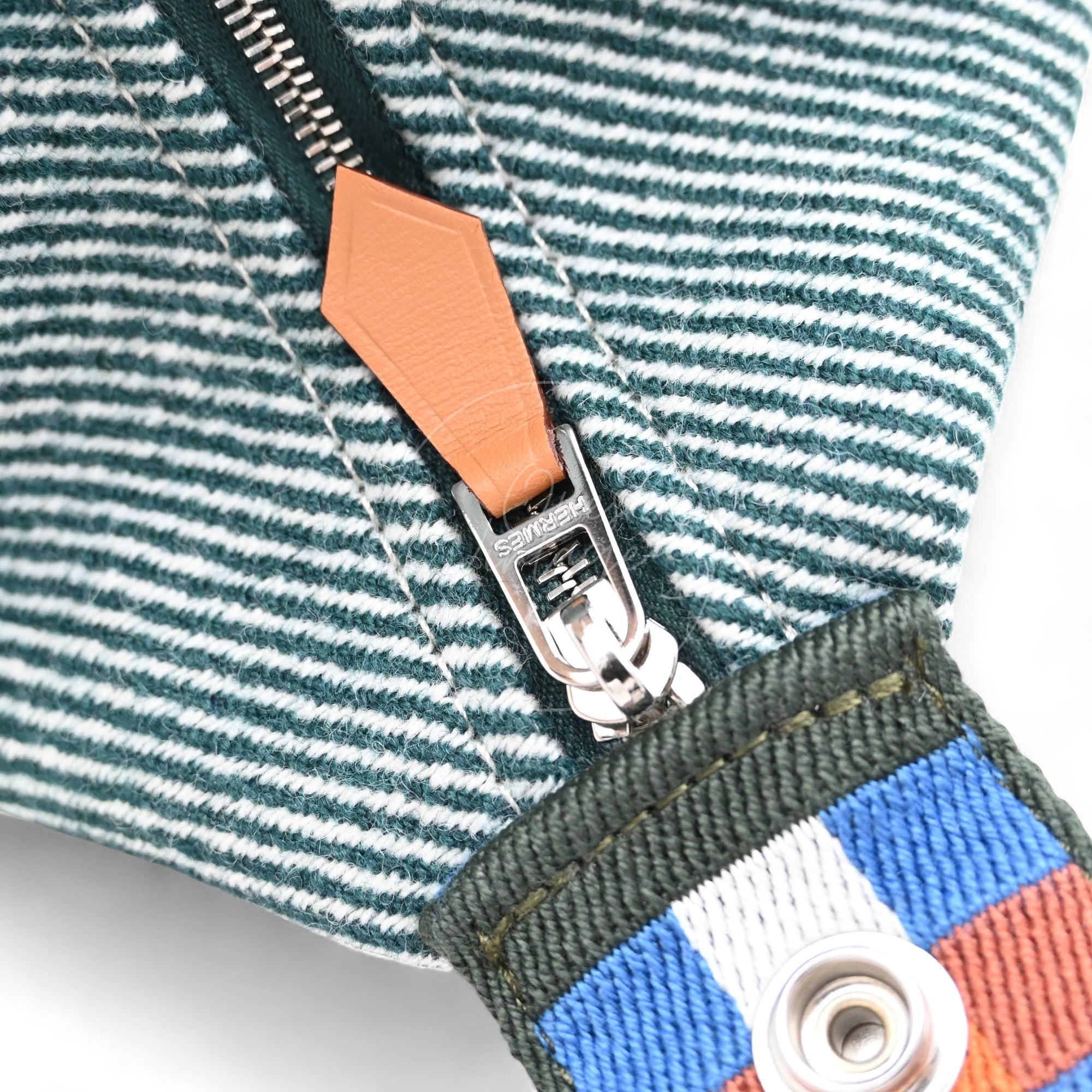 [Unused] Hermes Bride-a-Brac PM Bleu Abysse Canvas