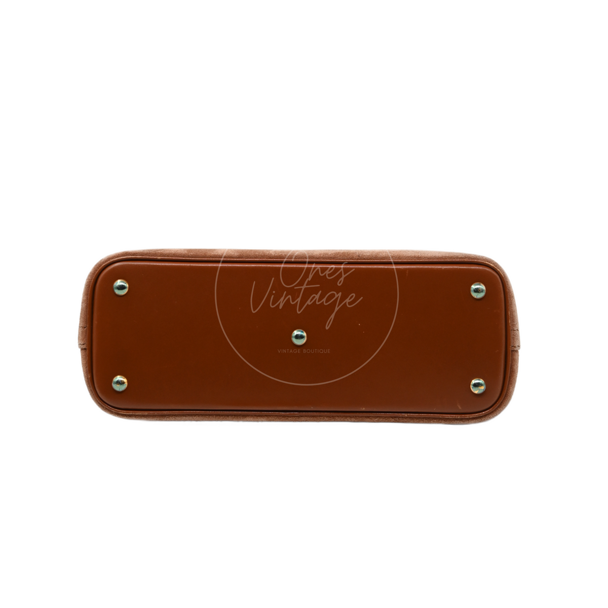 Hermès Bolide 27 in brown suede and leather with gold-tone hardware, Stamp J, leather base with protective feet