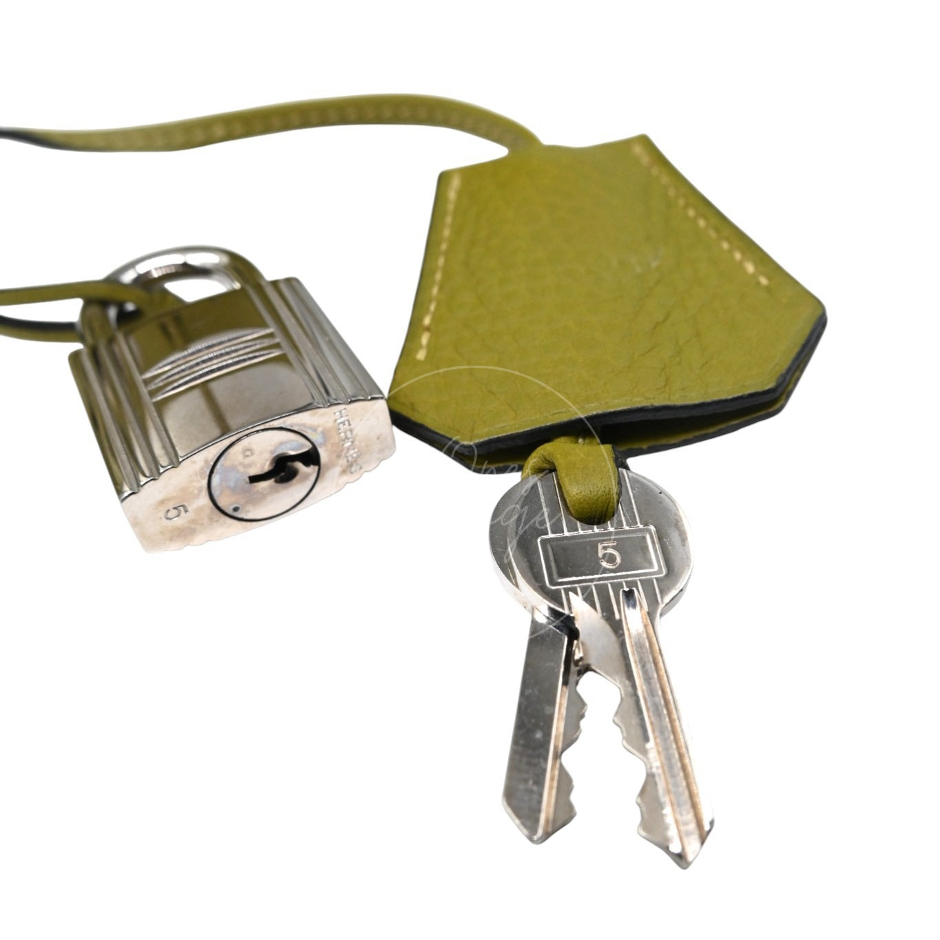 Hermes Clemence Shoulder Birkin 42 PHW Vert Chartreuse Square I