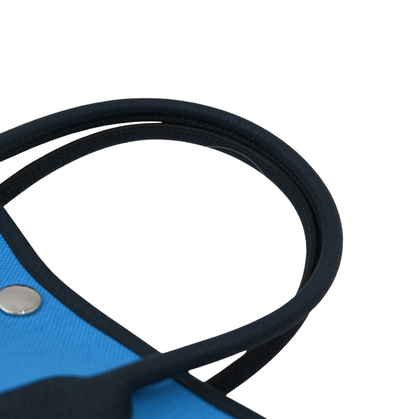 [Unused] Hermes Garden Party 30 Bleu Jeans Toile Militaire Veau Negonda