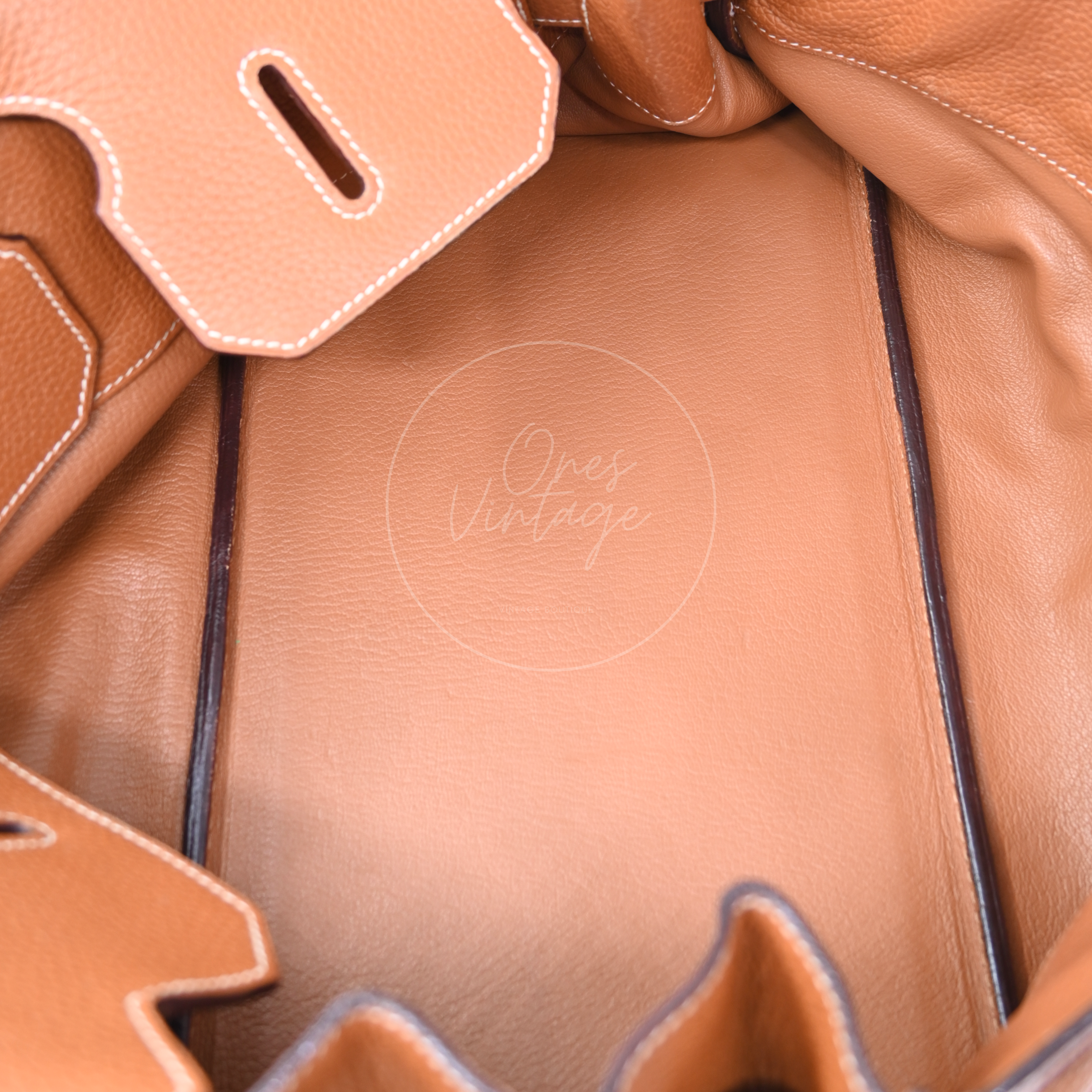 Hermes Clemence Shoulder Birkin 42 JPG PHW Brown Square I