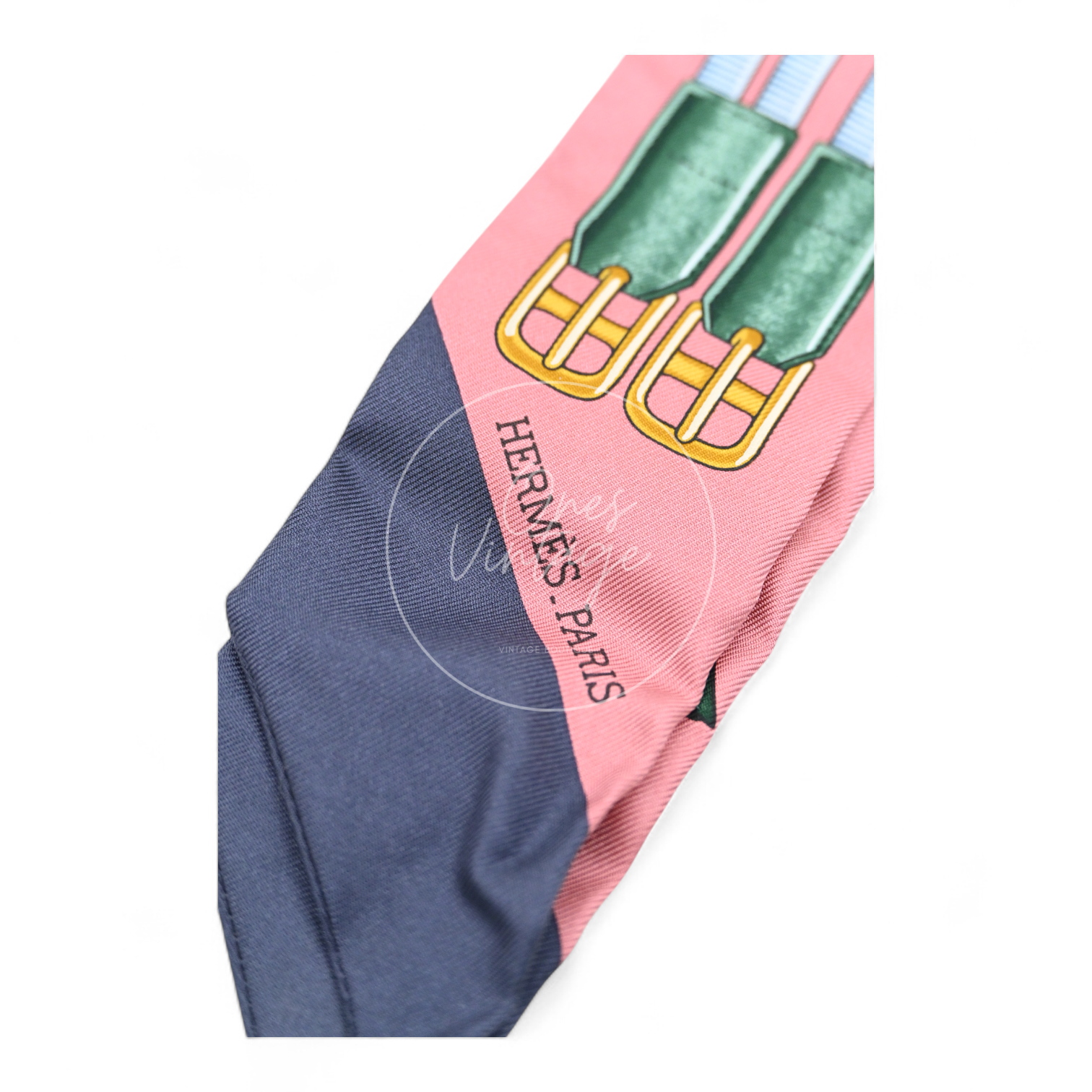 [Unused] Hermes Jumping Vieux Rose Petrole Twilly