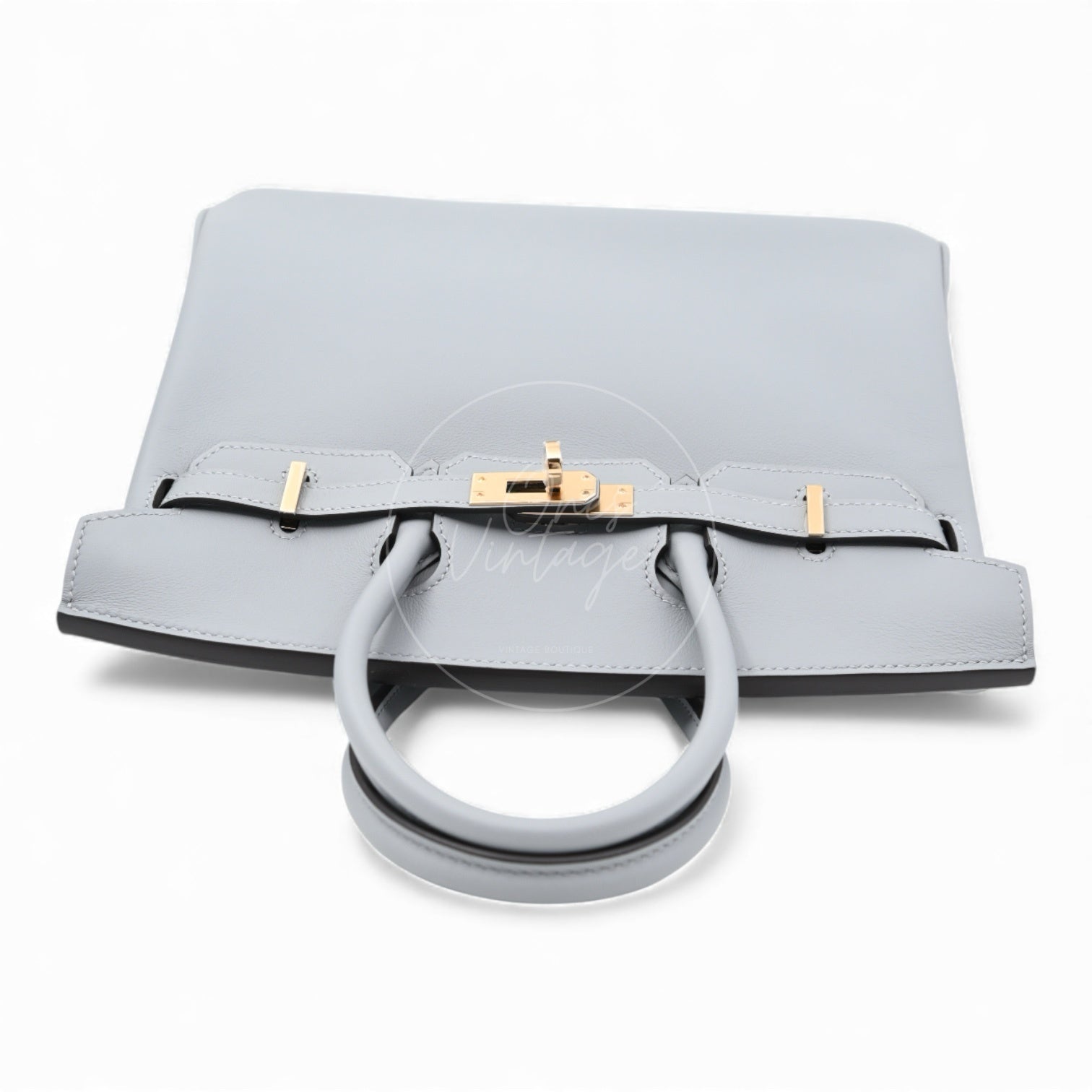 [Unused] Hermes Birkin 25 Swift Gris Pantin GHW Stamp W