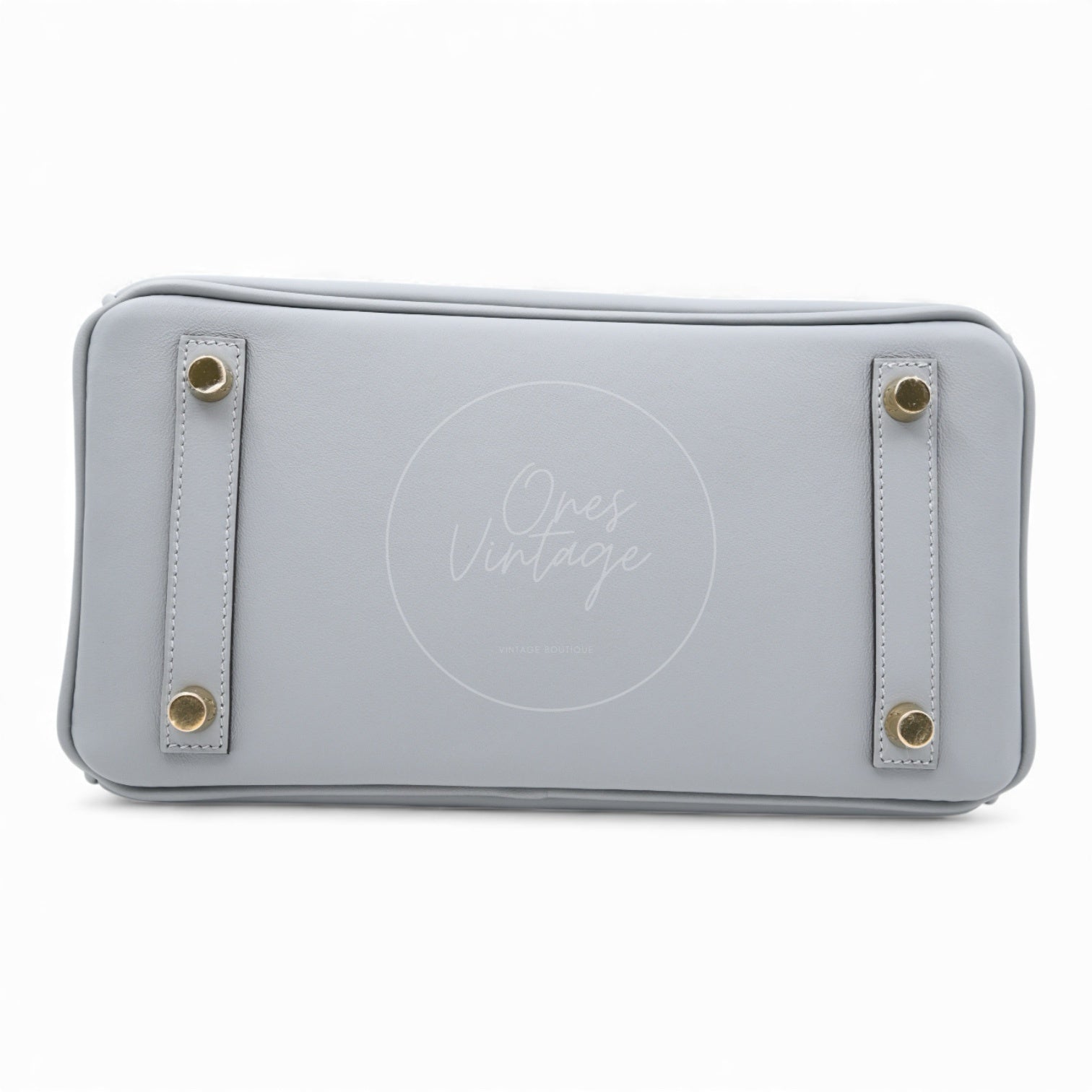 [Unused] Hermes Birkin 25 Swift Gris Pantin GHW Stamp W