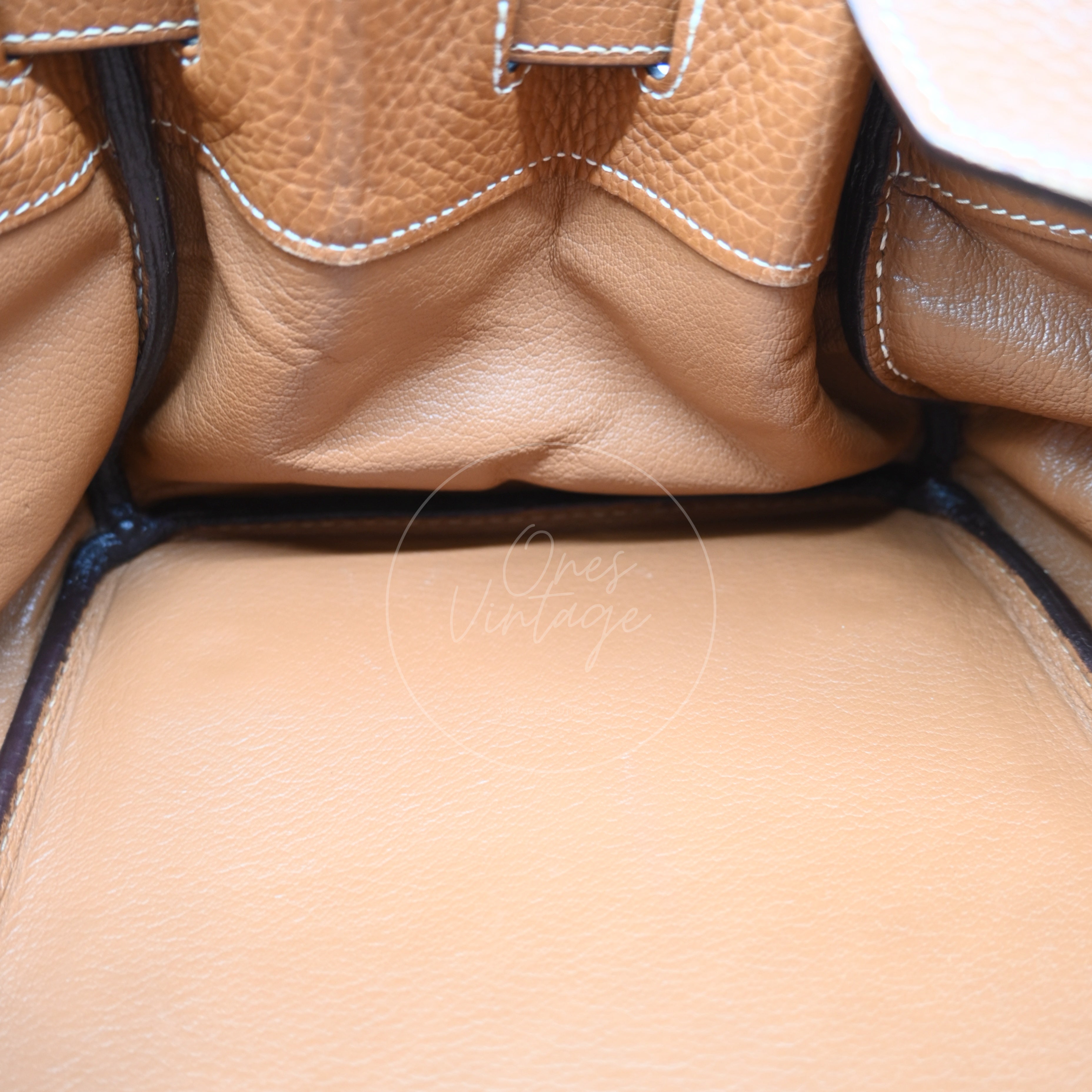 Hermes Clemence Shoulder Birkin 42 JPG PHW Brown Square I