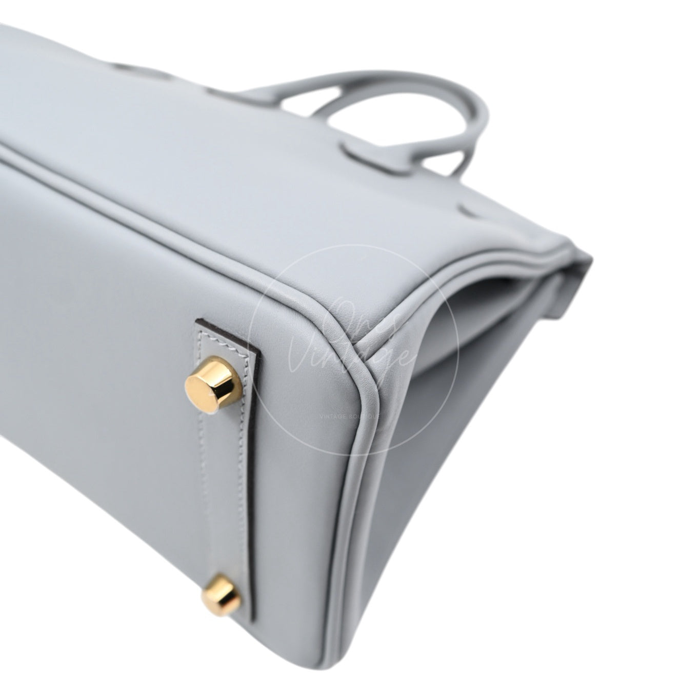 [Unused] Hermes Birkin 25 Swift Gris Pantin GHW Stamp W