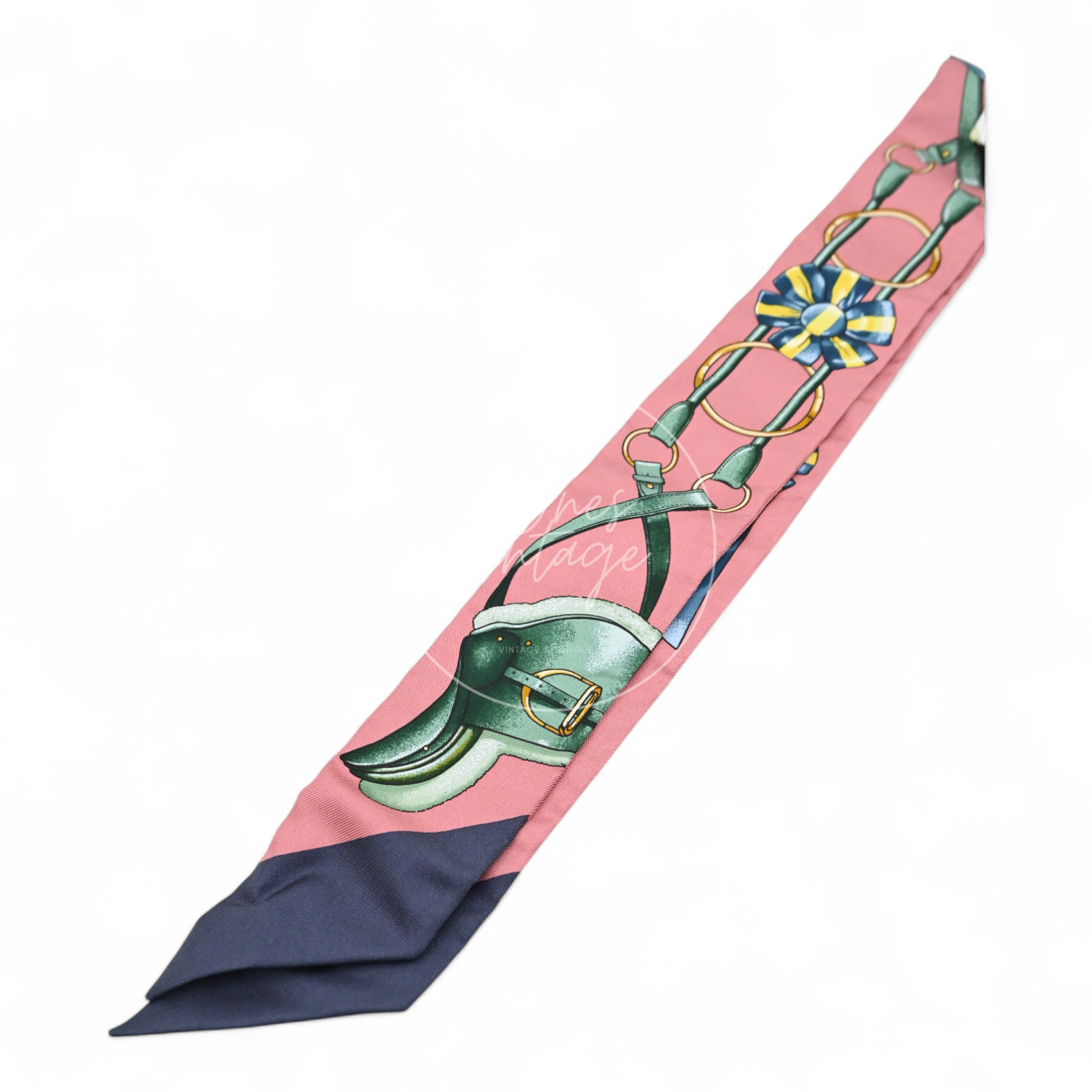 [Unused] Hermes Jumping Vieux Rose Petrole Twilly