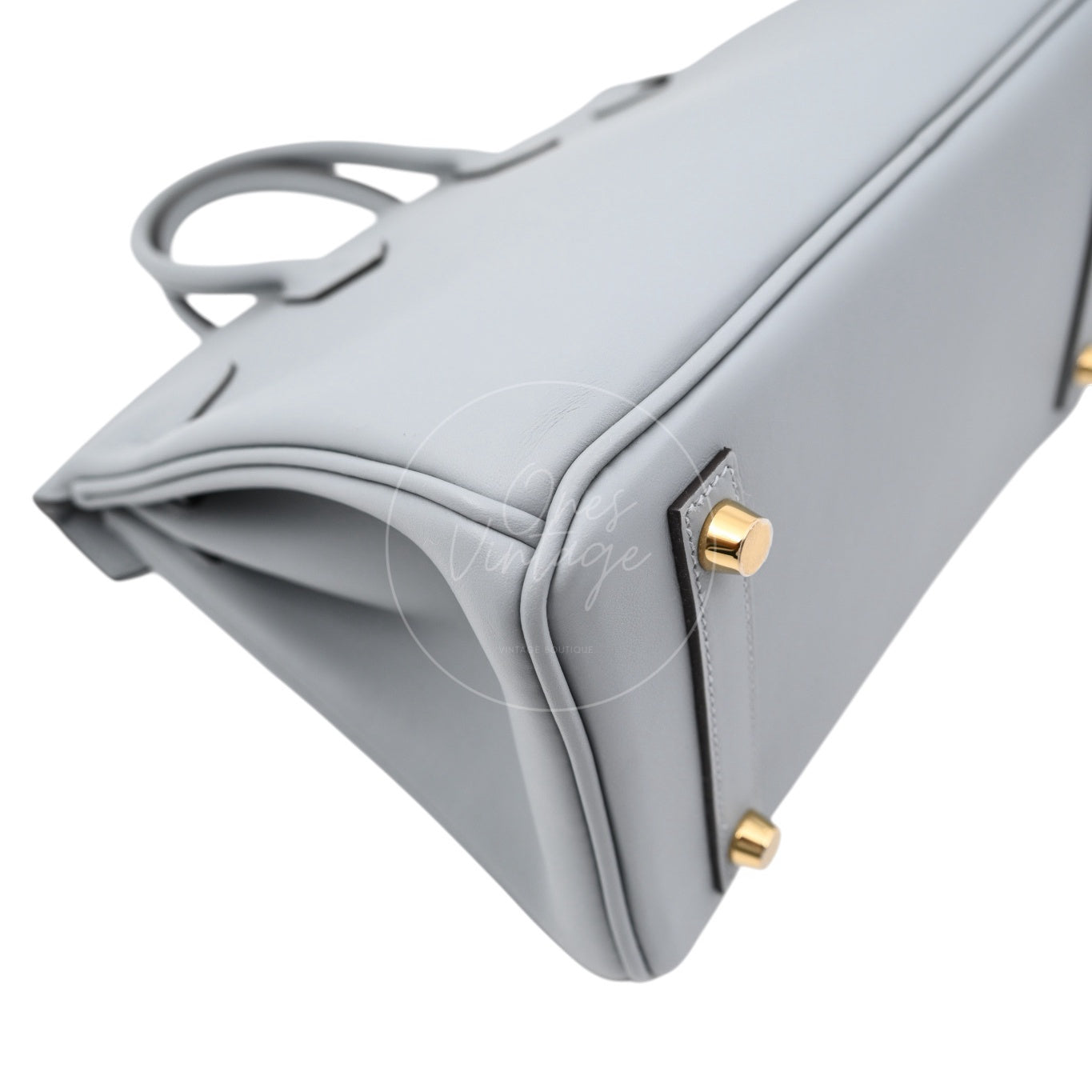 [Unused] Hermes Birkin 25 Swift Gris Pantin GHW Stamp W