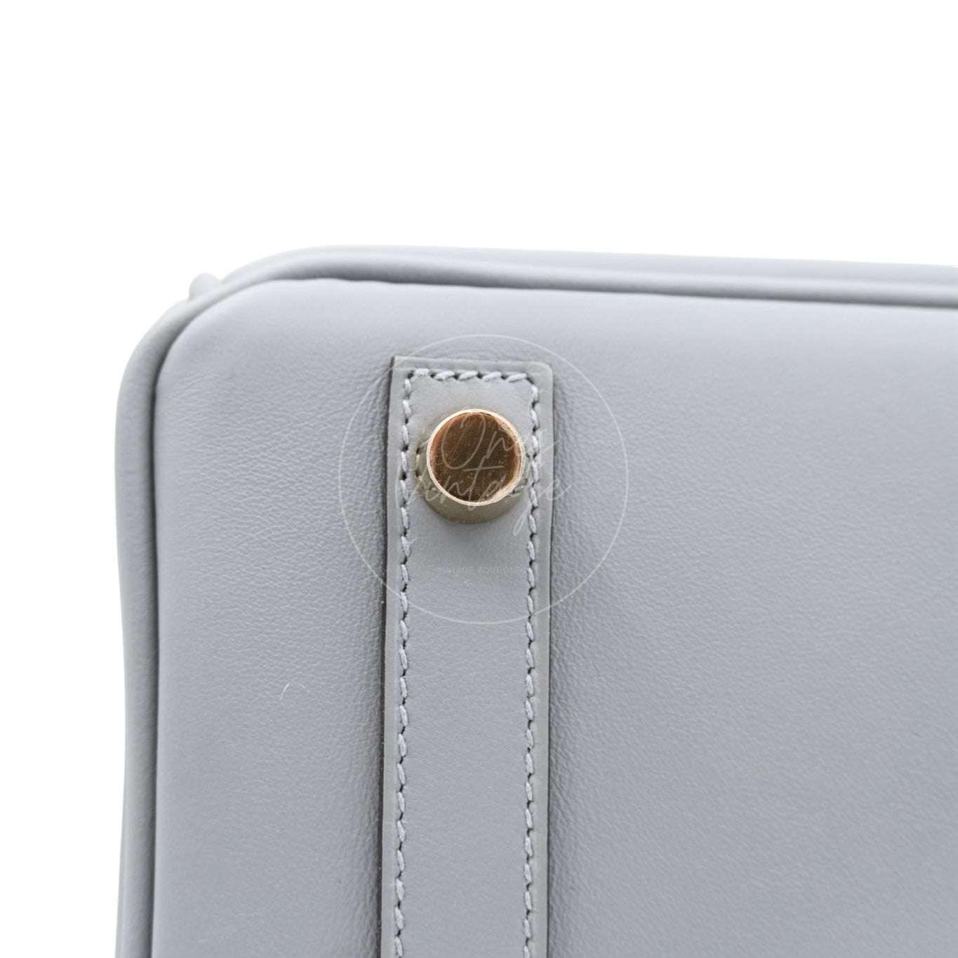 [Unused] Hermes Birkin 25 Swift Gris Pantin GHW Stamp W