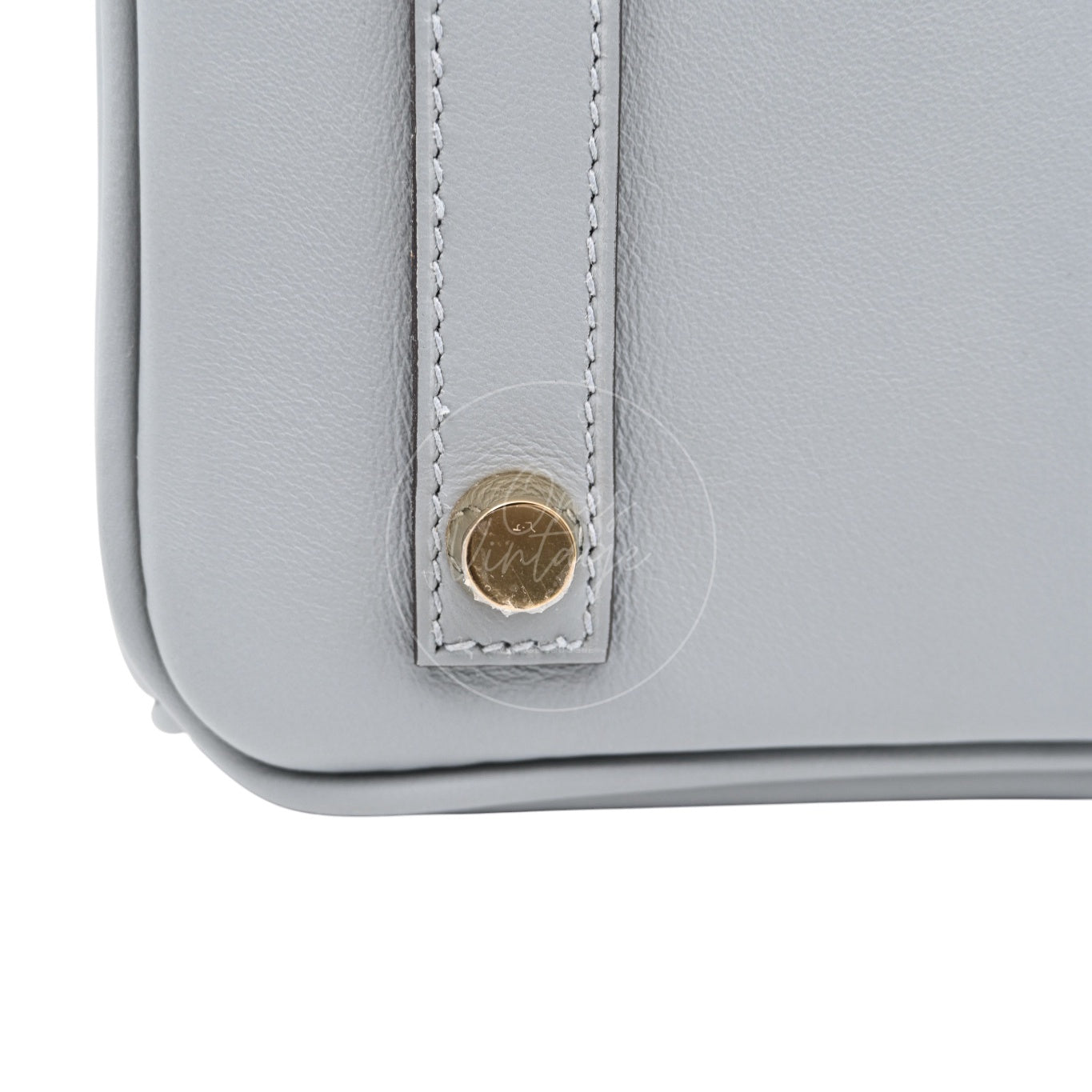 [Unused] Hermes Birkin 25 Swift Gris Pantin GHW Stamp W