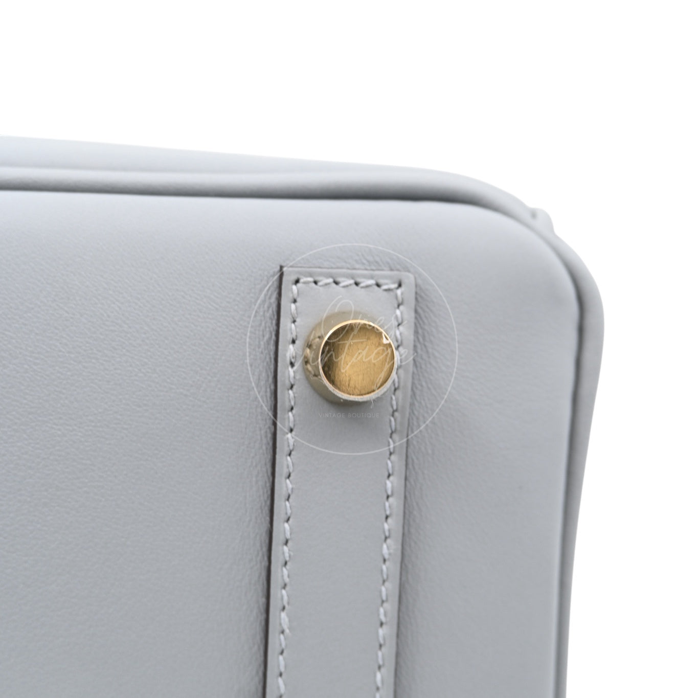 [Unused] Hermes Birkin 25 Swift Gris Pantin GHW Stamp W