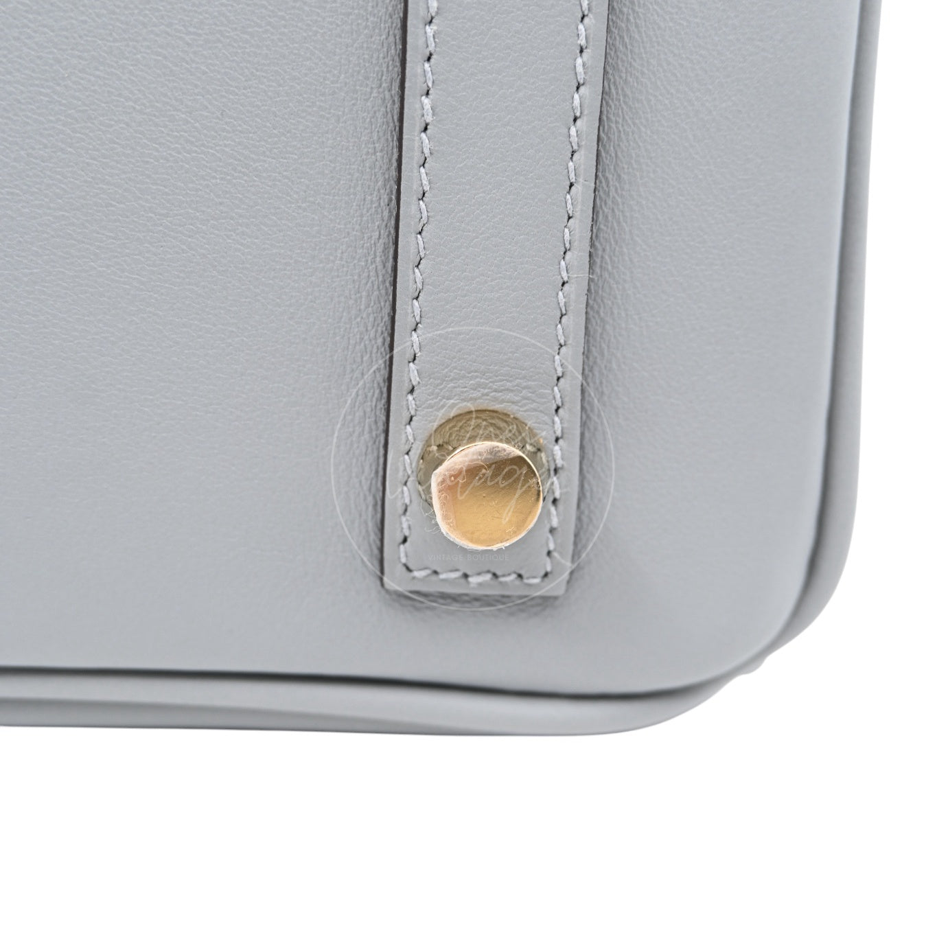 [Unused] Hermes Birkin 25 Swift Gris Pantin GHW Stamp W