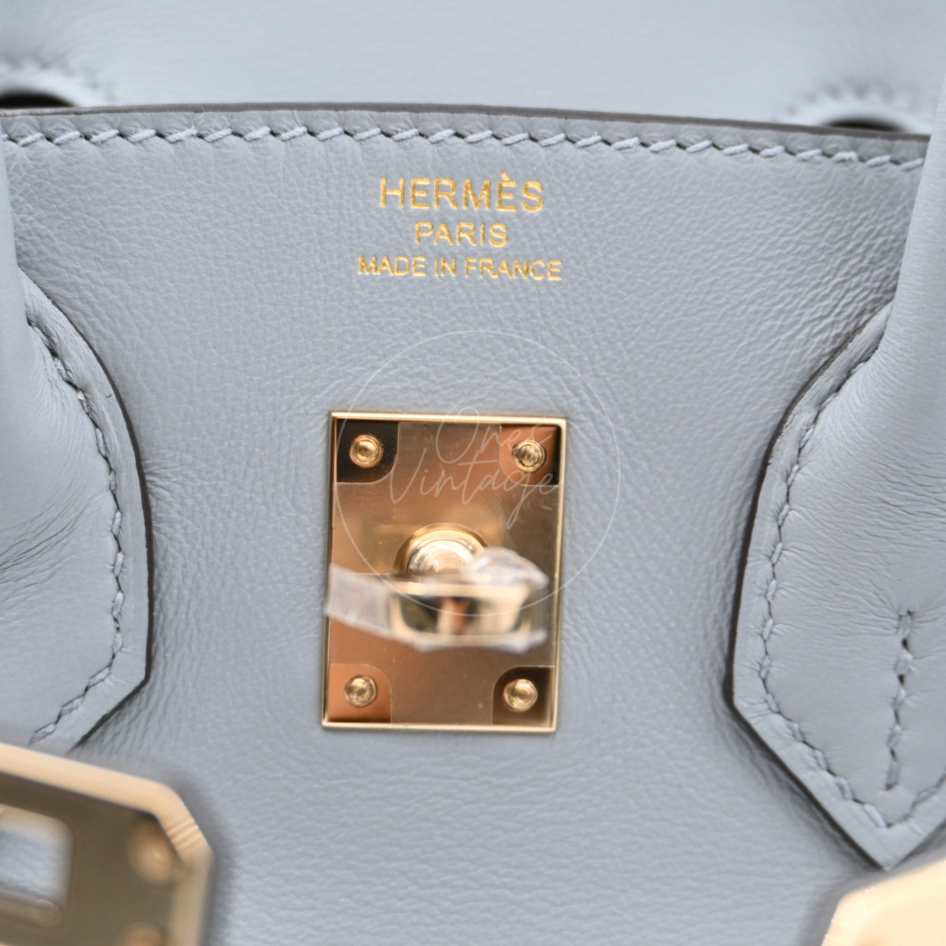 [Unused] Hermes Birkin 25 Swift Gris Pantin GHW Stamp W
