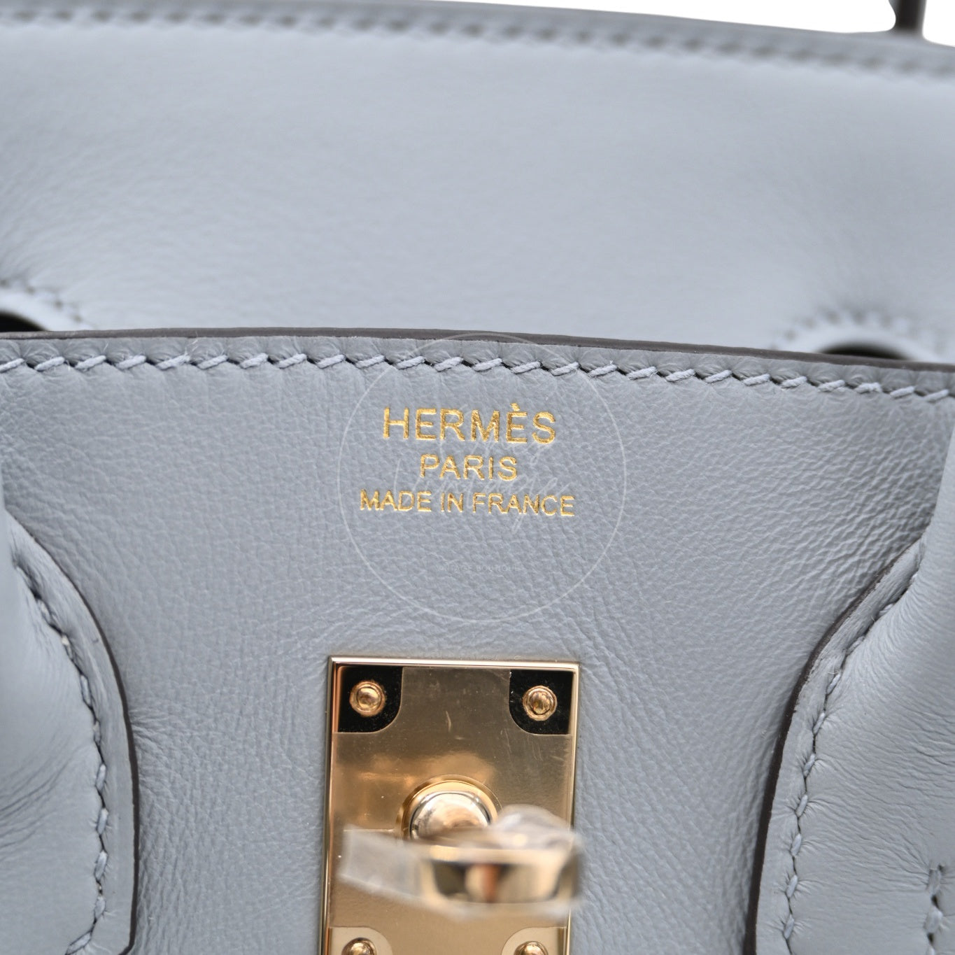 [Unused] Hermes Birkin 25 Swift Gris Pantin GHW Stamp W