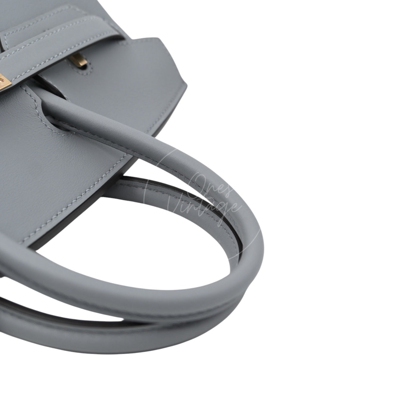 [Unused] Hermes Birkin 25 Swift Gris Pantin GHW Stamp W