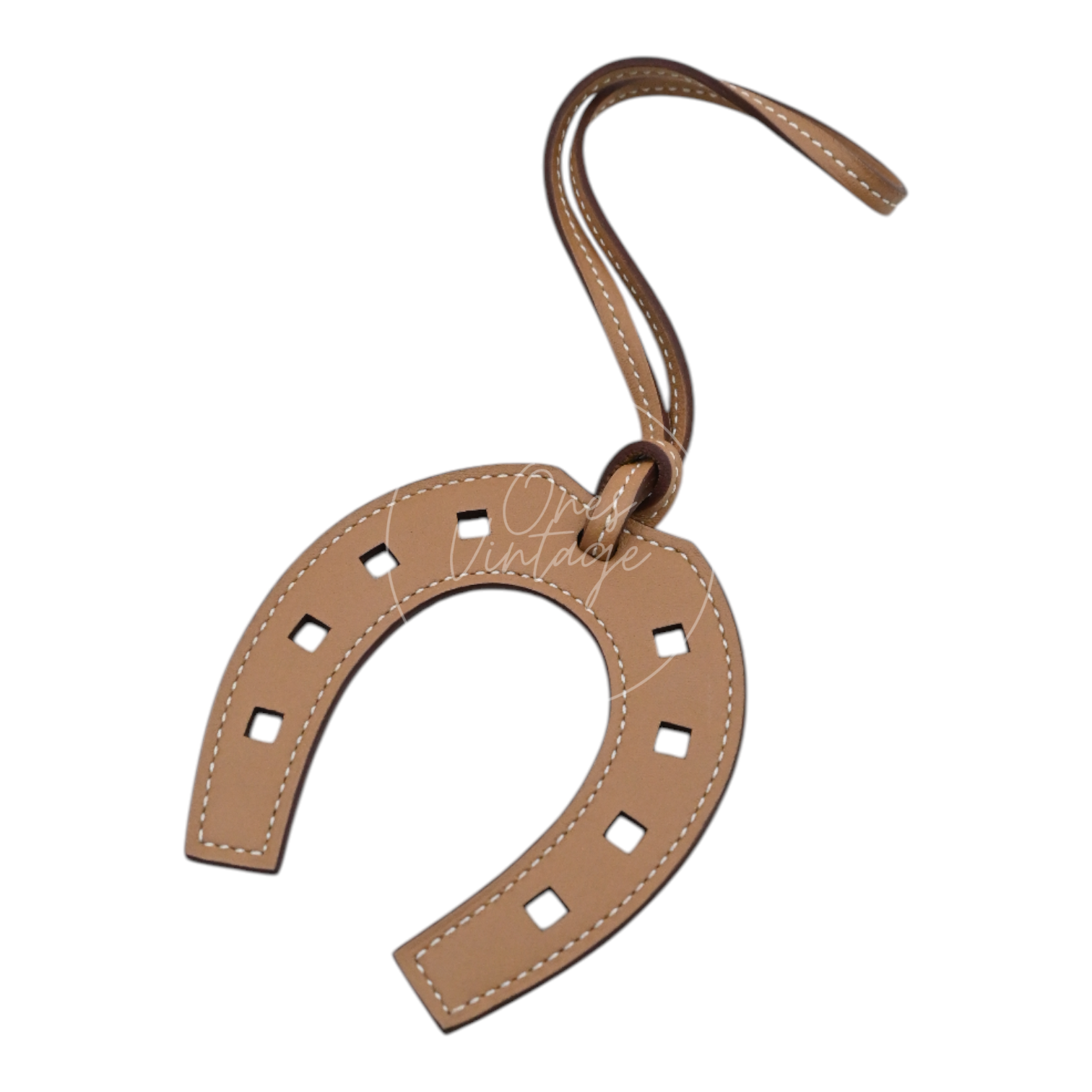 Hermes Leather Horseshoe Bag Charm