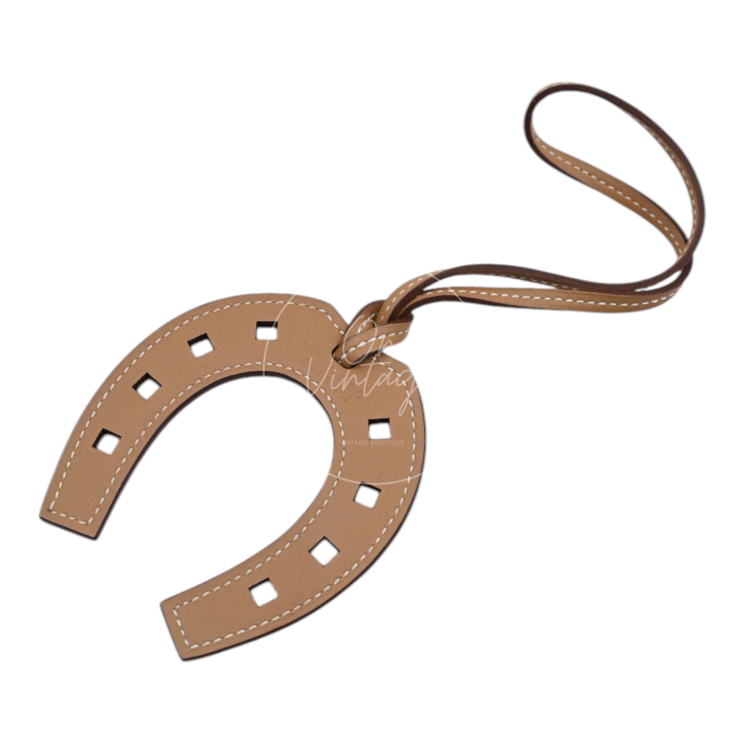 Hermes Leather Horseshoe Bag Charm
