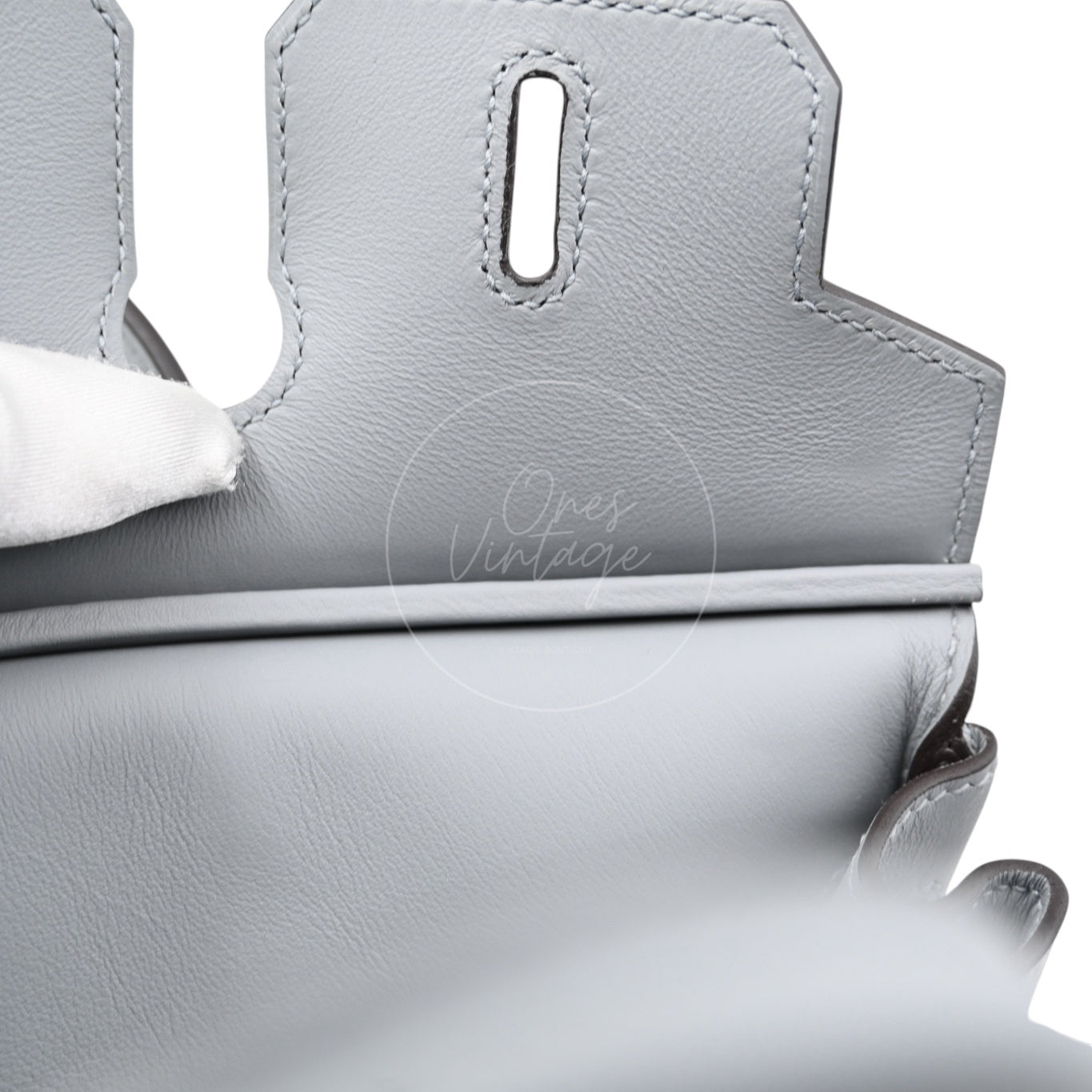 [Unused] Hermes Birkin 25 Swift Gris Pantin GHW Stamp W