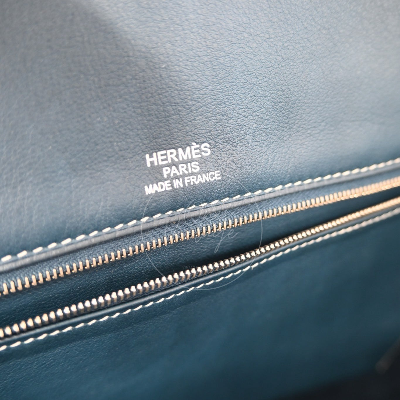 Hermes Birkin 35 Ghillies Tolie PHW Blue Square R