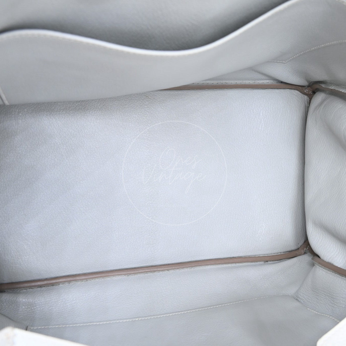 Hermes Birkin 35 Grizzly Ghillies PHW Gris Perle, Etoupe Stamp T