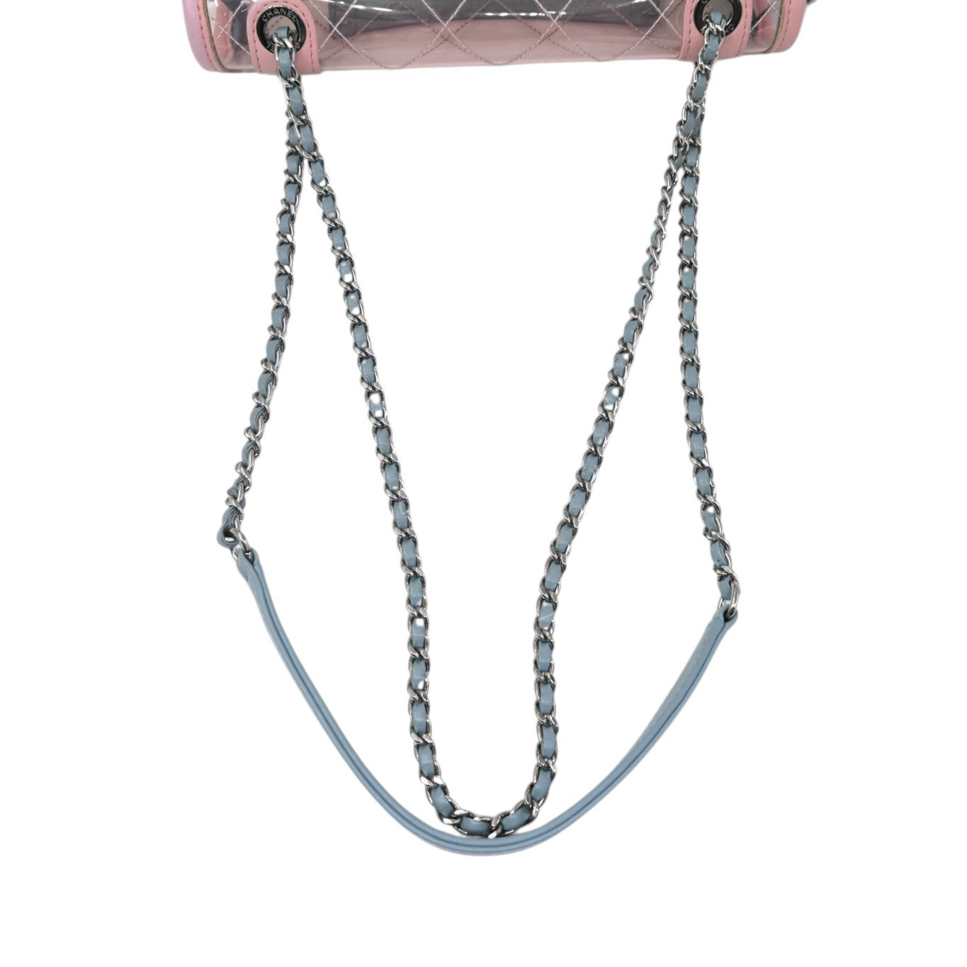 Chanel Coco Splash PVC Flap Bag SHW Blue Pink Green Series 25