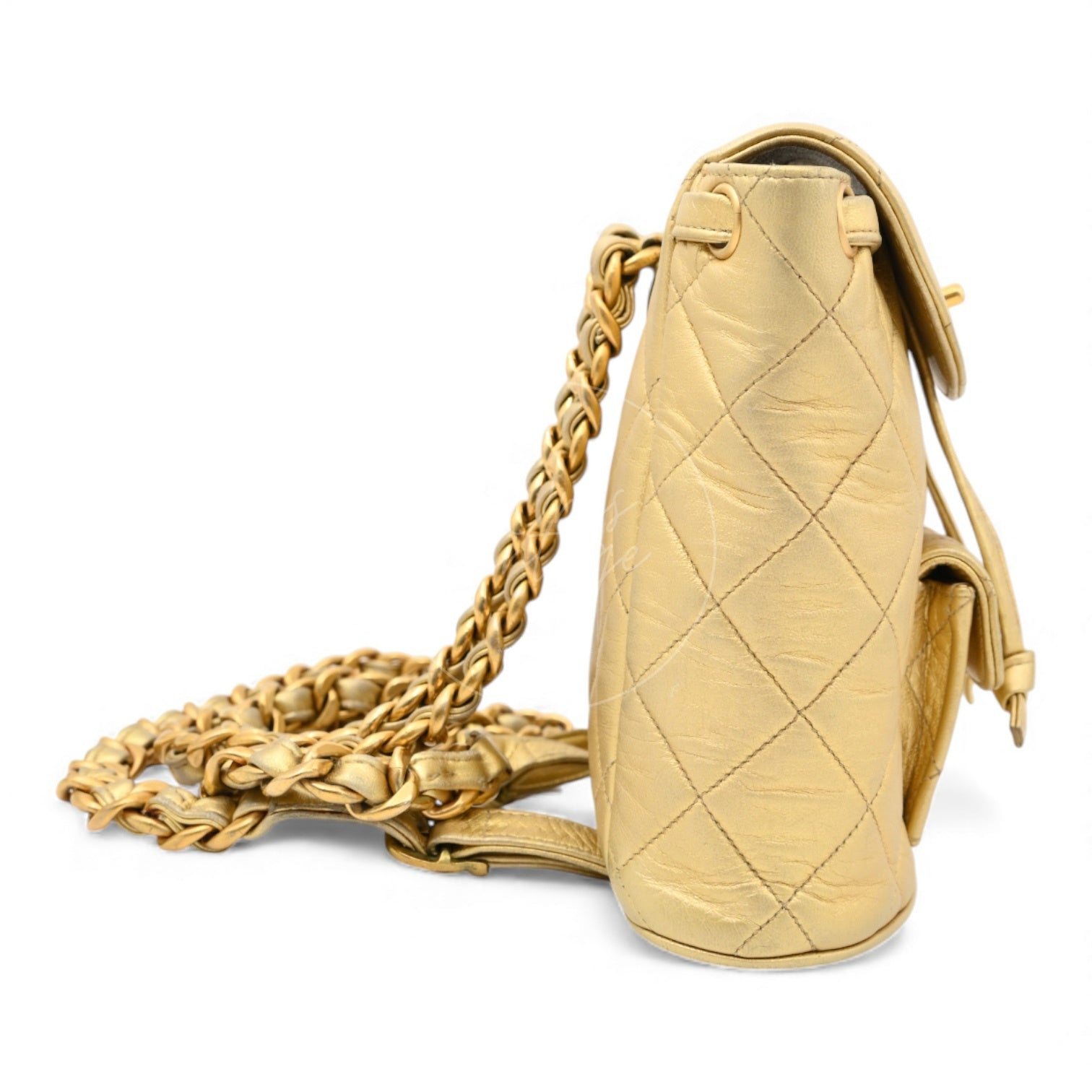 ［Pre-owned] Chanel Mini Duma in Gold Series 3