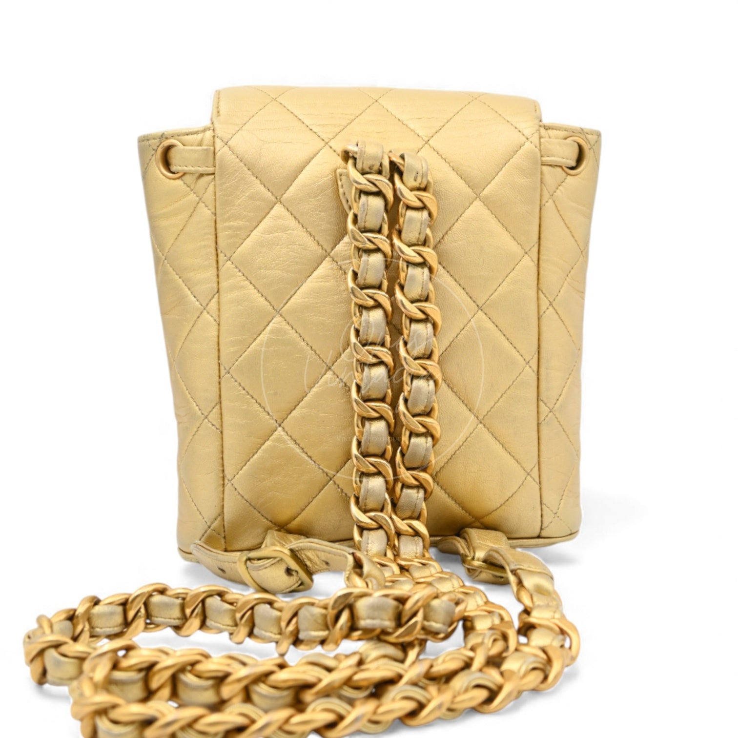 ［Pre-owned] Chanel Mini Duma in Gold Series 3