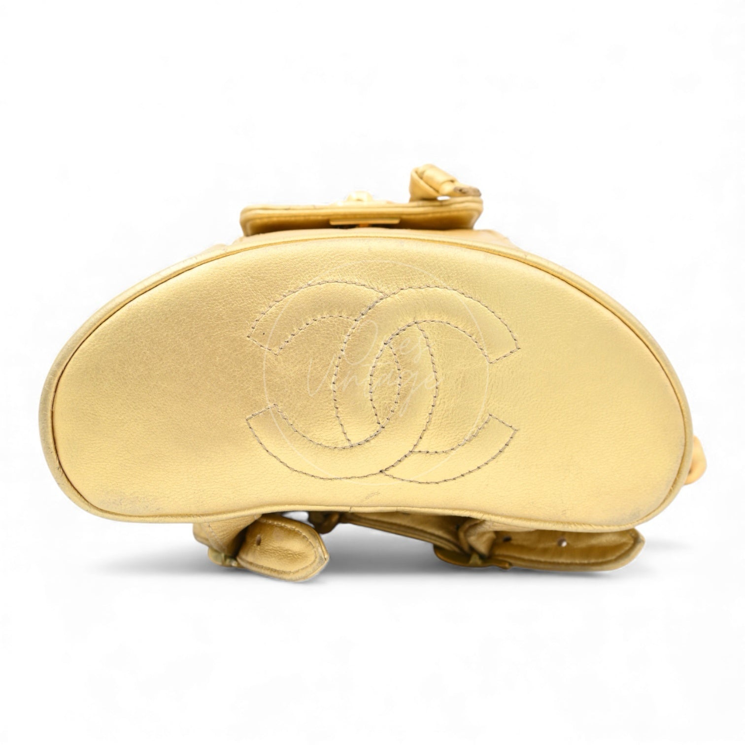 ［Pre-owned] Chanel Mini Duma in Gold Series 3