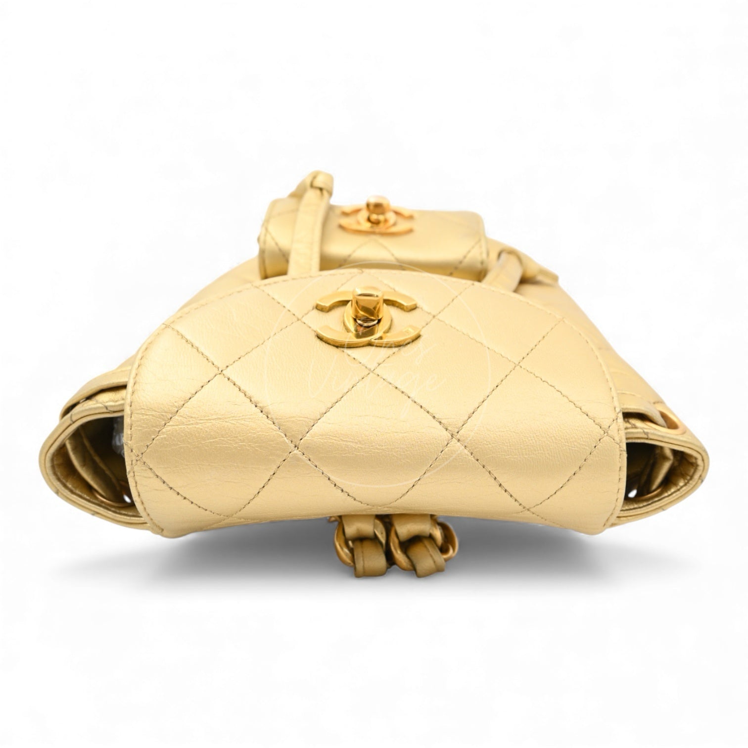 ［Pre-owned] Chanel Mini Duma in Gold Series 3
