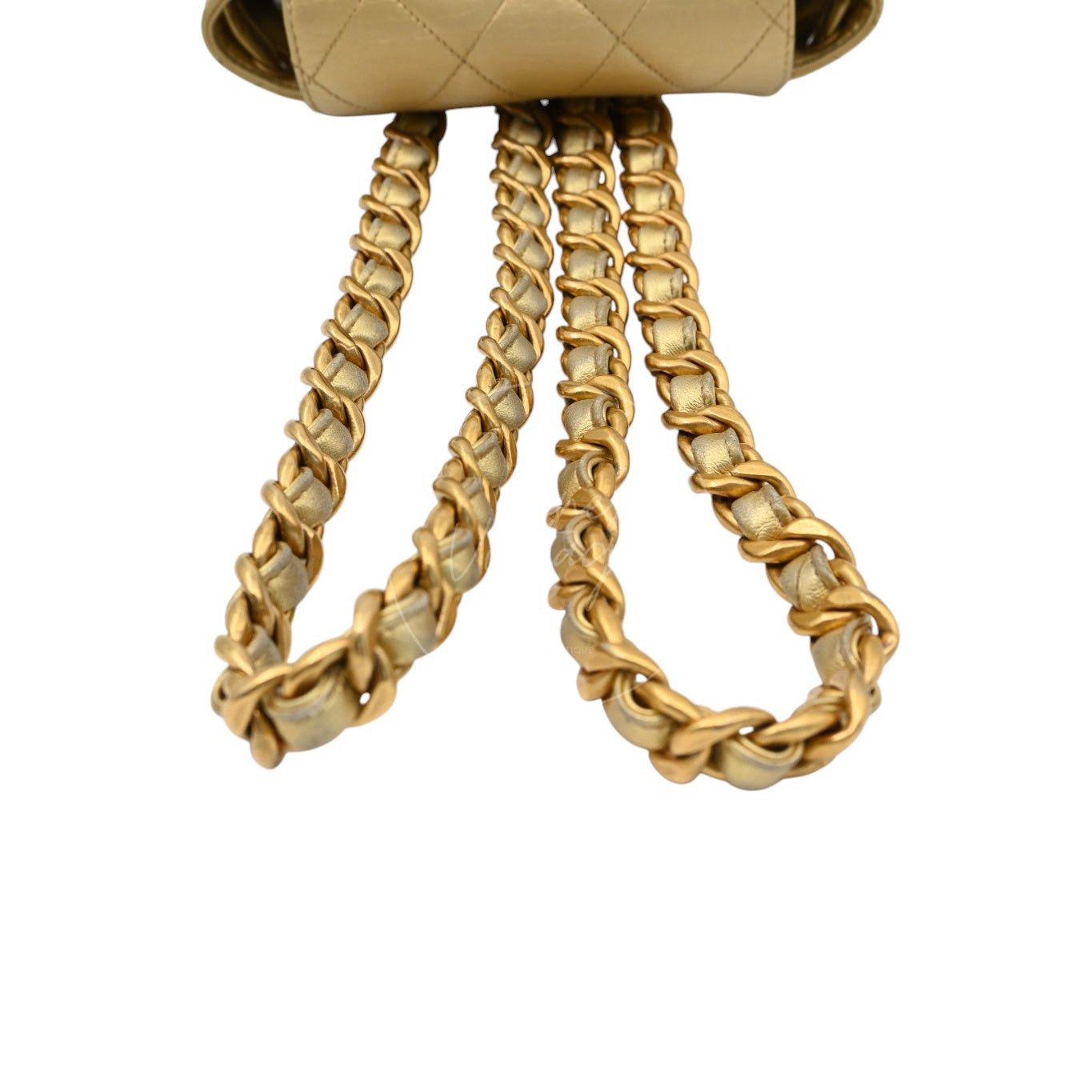 ［Pre-owned] Chanel Mini Duma in Gold Series 3