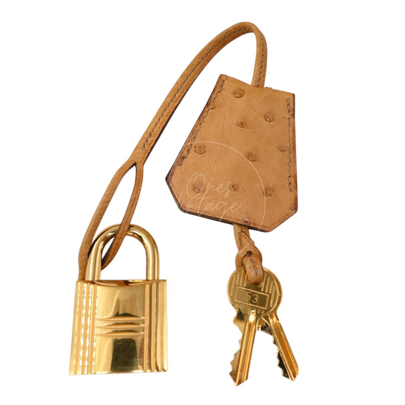 Hermes Birkin Shoulder Ostrich Leather GHW Natural Sable Square O