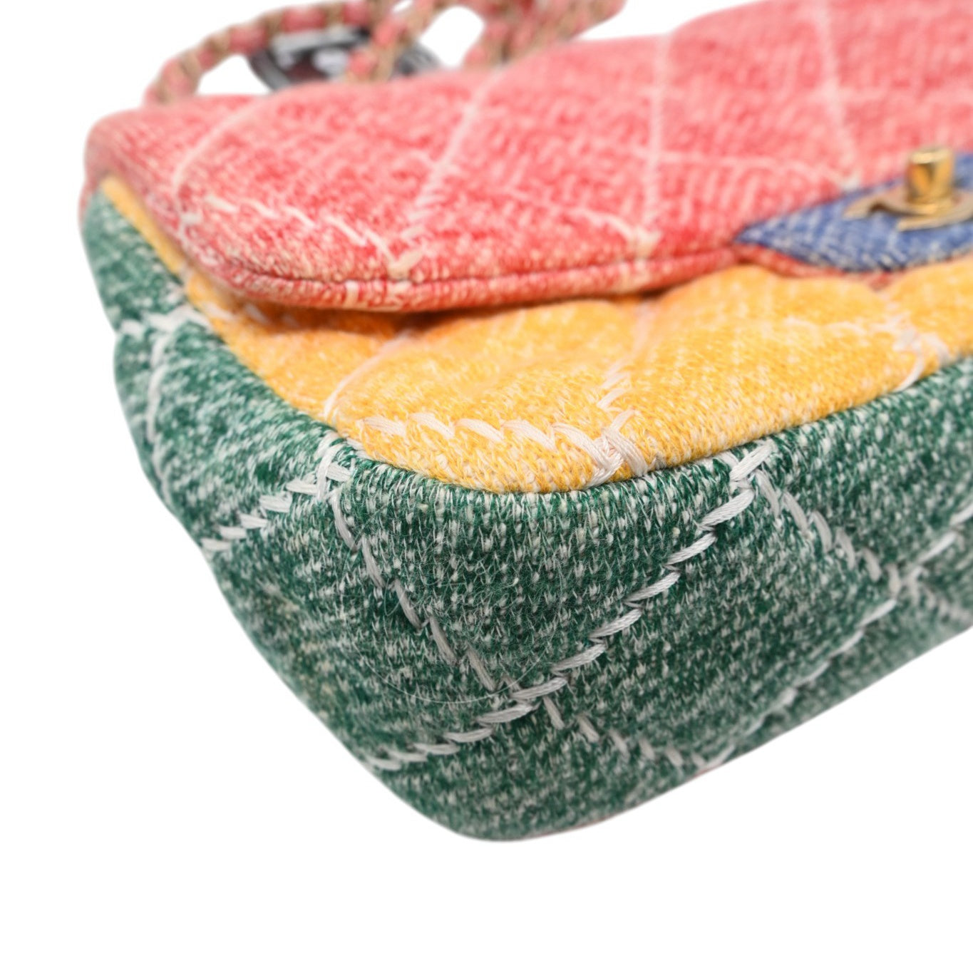Chanel Jersey Knit Medium Flap Bag GHW Multicolor Series 20
