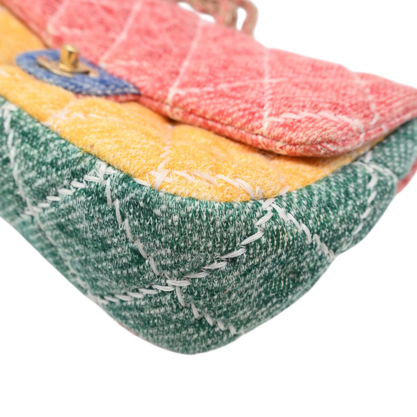 Chanel Jersey Knit Medium Flap Bag GHW Multicolor Series 20