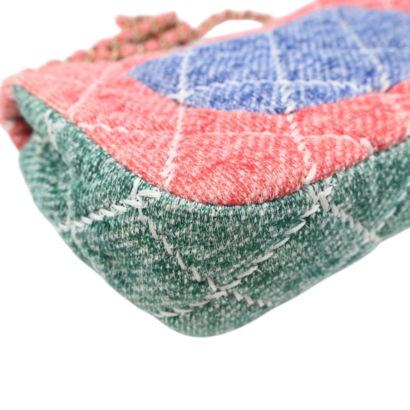 Chanel Jersey Knit Medium Flap Bag GHW Multicolor Series 20
