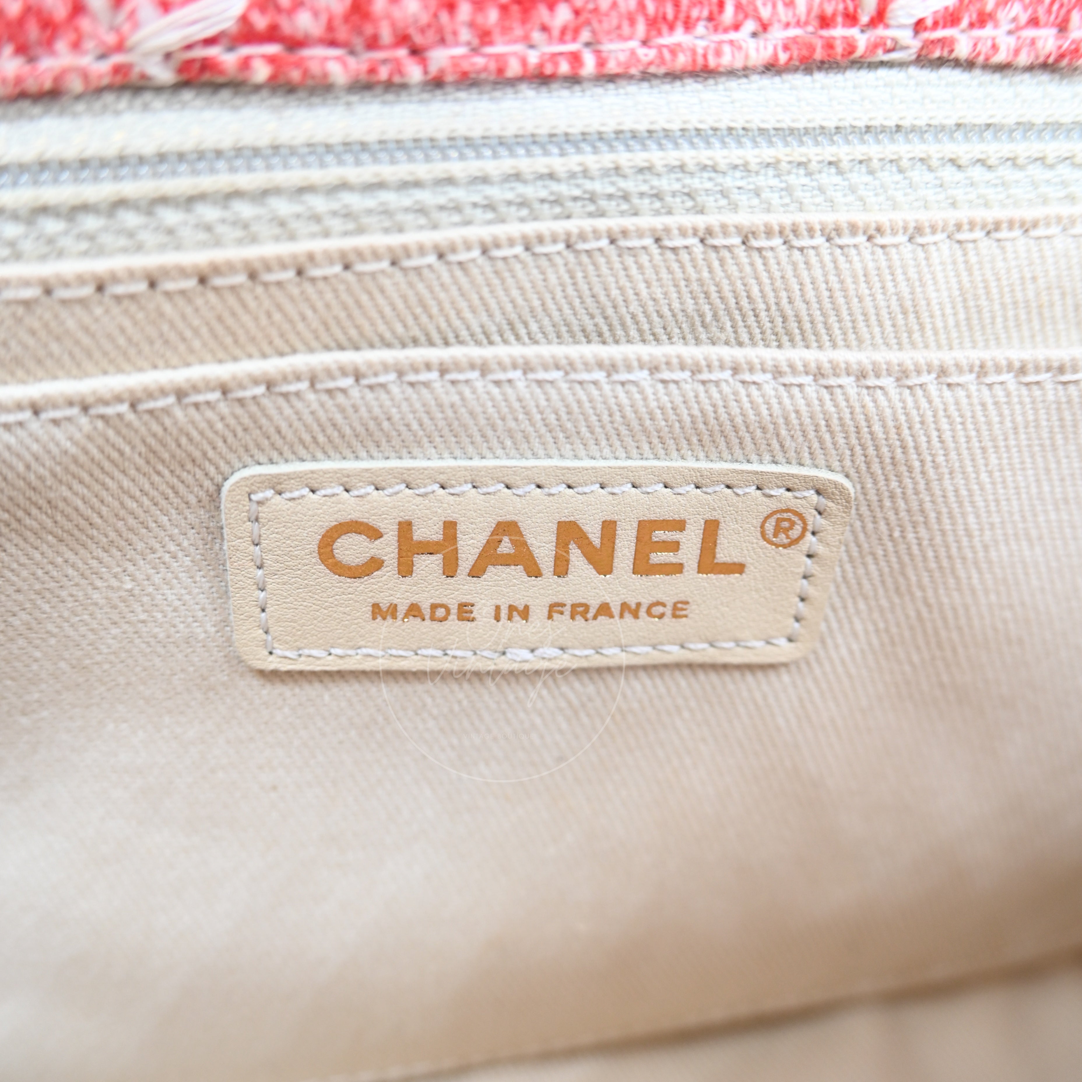 Chanel Jersey Knit Medium Flap Bag GHW Multicolor Series 20