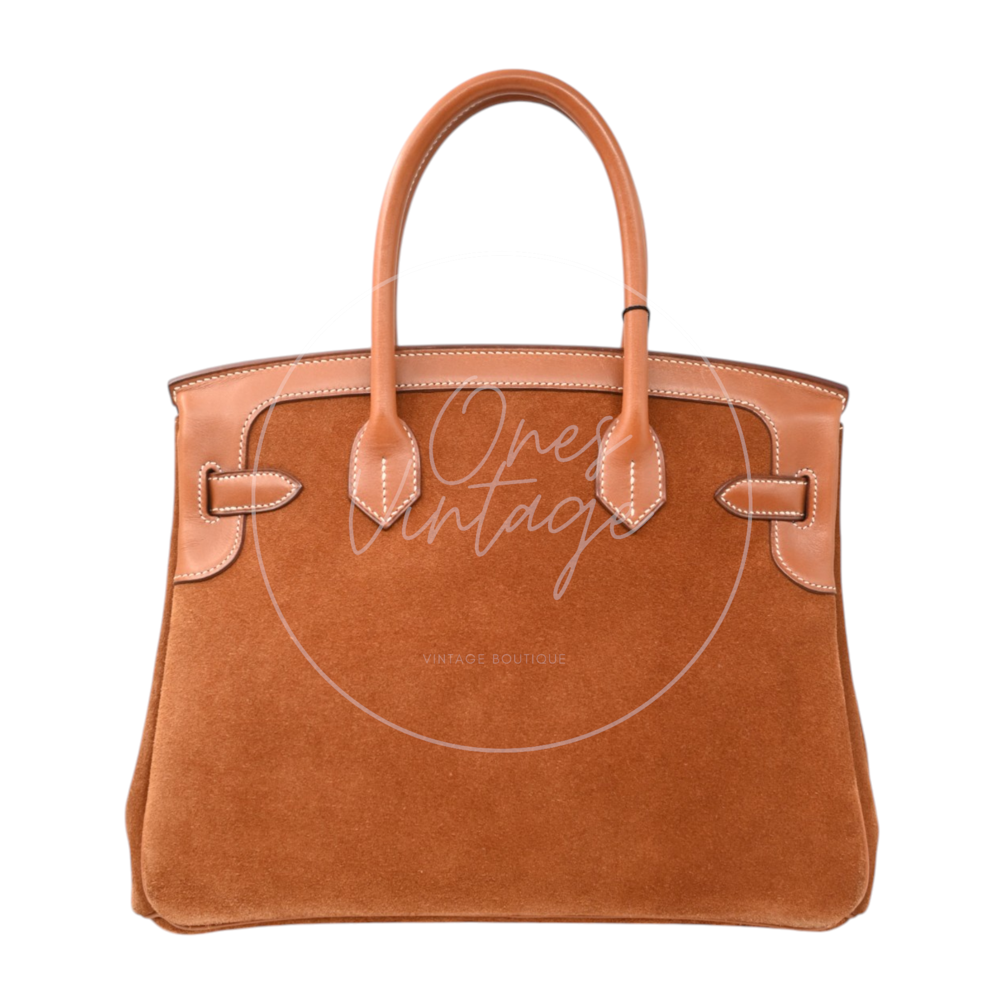 Hermes Birkin 30 Grizzly Handbag GHW Gold Brown Square P