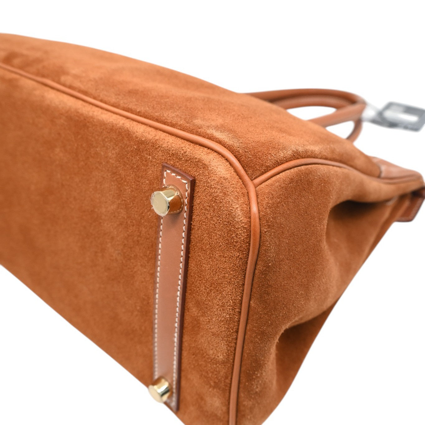 Hermes Birkin 30 Grizzly Handbag GHW Gold Brown Square P