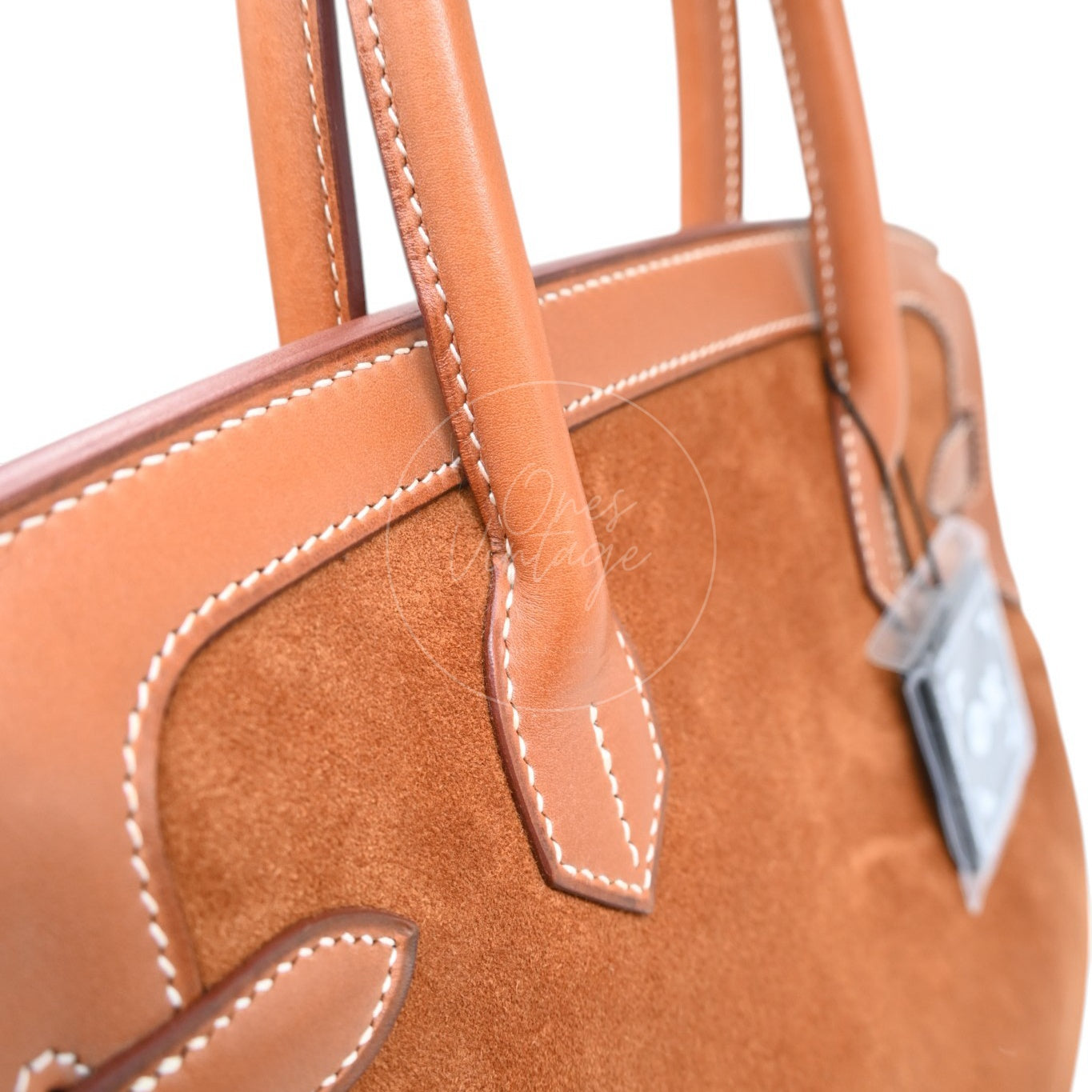 Hermes Birkin 30 Grizzly Handbag GHW Gold Brown Square P