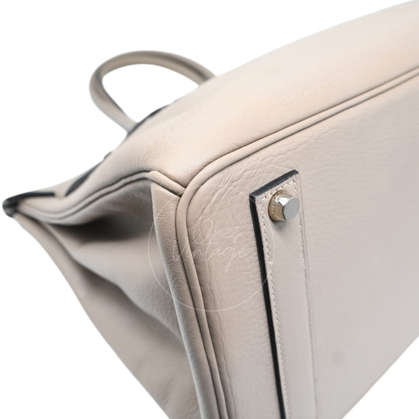 Hermes Birkin 45 Long PHW Gris T Square D