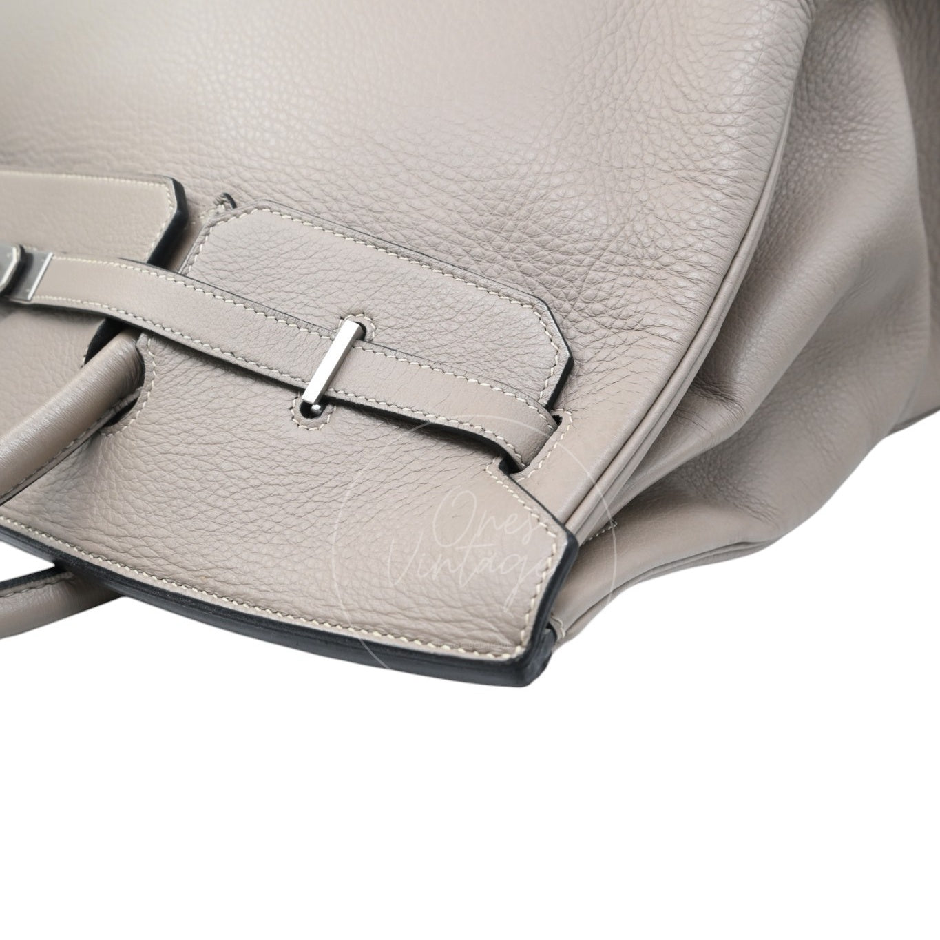 Hermes Birkin 45 Long PHW Gris T Square D