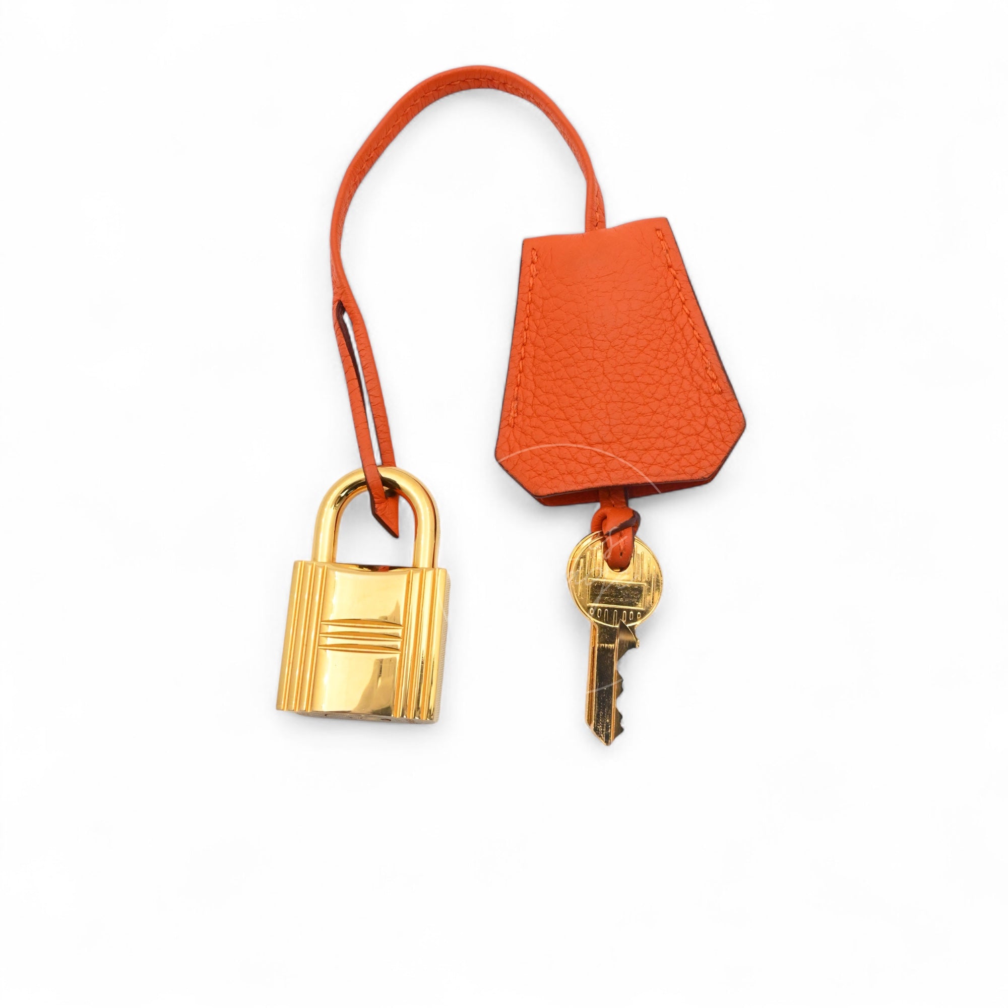 [Pre-owned] Hermes Shoulder Birkin Orange TC GHW Stamp Square N