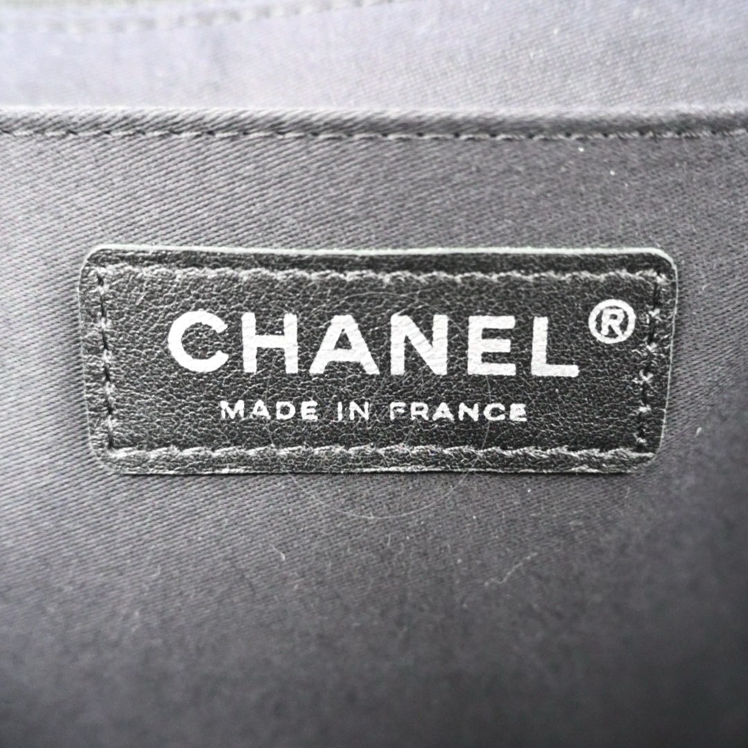 Chanel Denim Tweed Patchwork Jumbo Single Flap SHW Multicolor Series 15