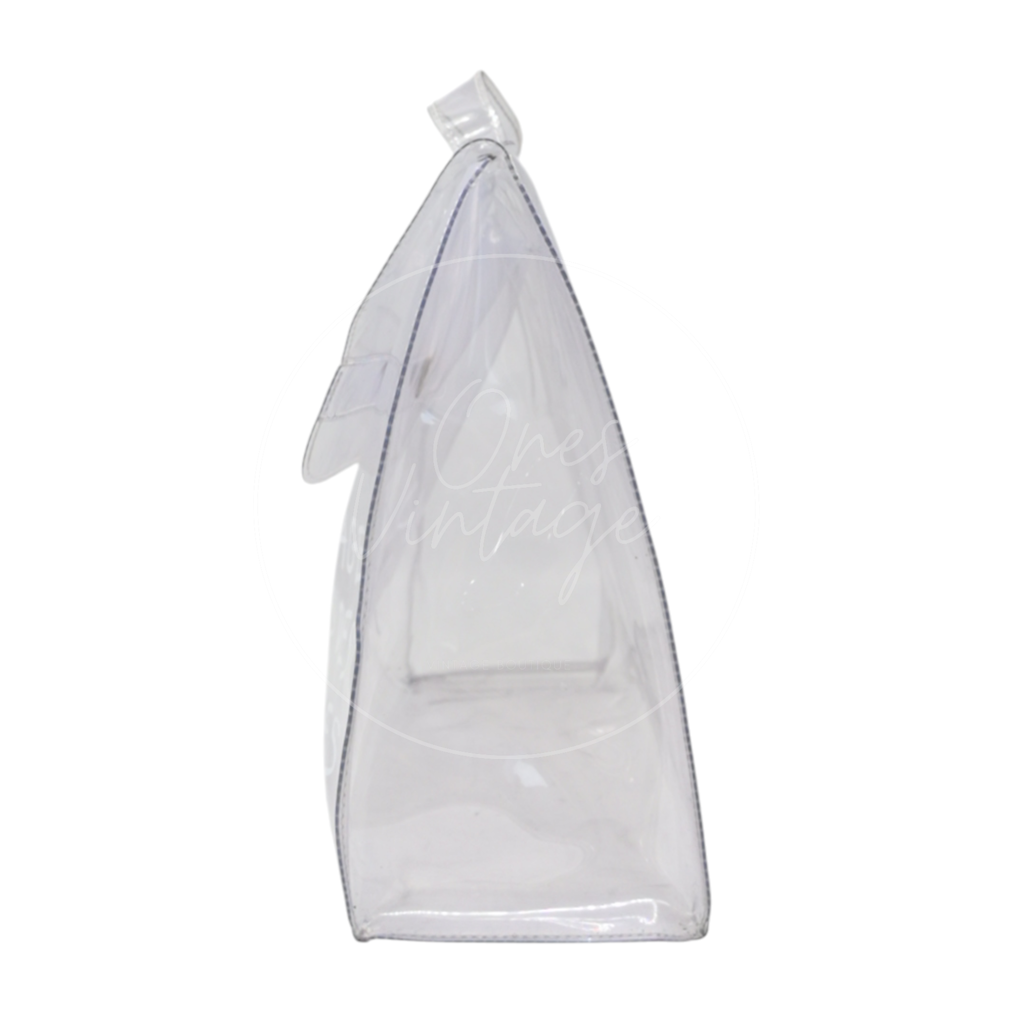 Hermes Vinyl Souvenir De L'Exposition Kelly Transparent GHW Transparent 1997