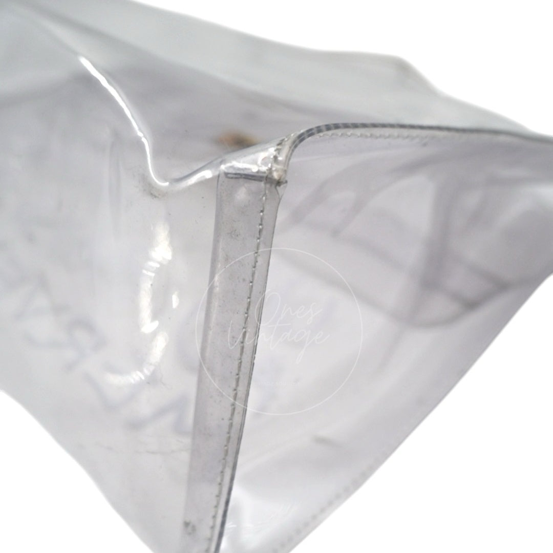 Hermes Vinyl Souvenir De L'Exposition Kelly Transparent GHW Transparent 1997