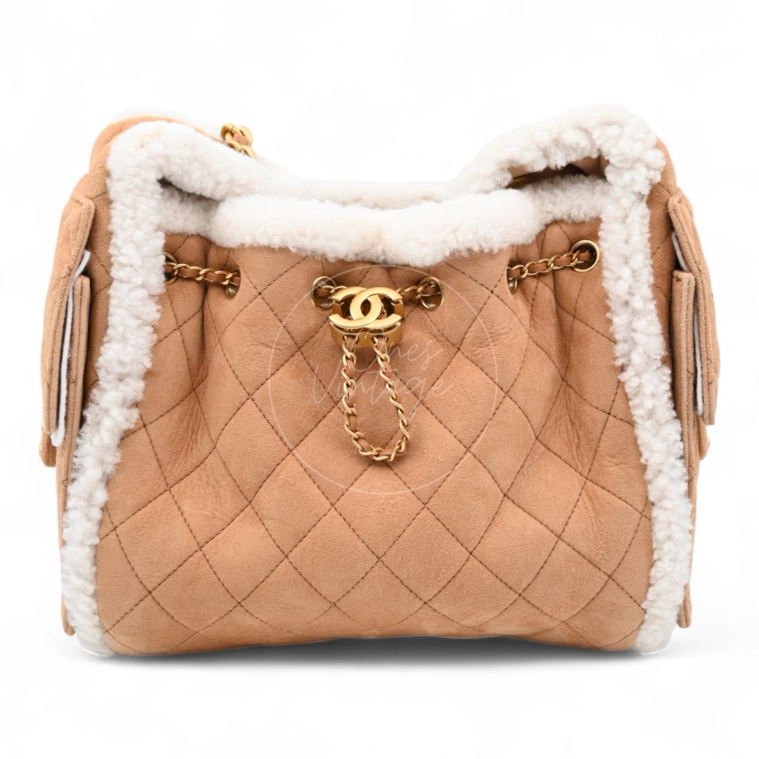 [Unused] Chanel 25 Bag Small Teddy In Brown