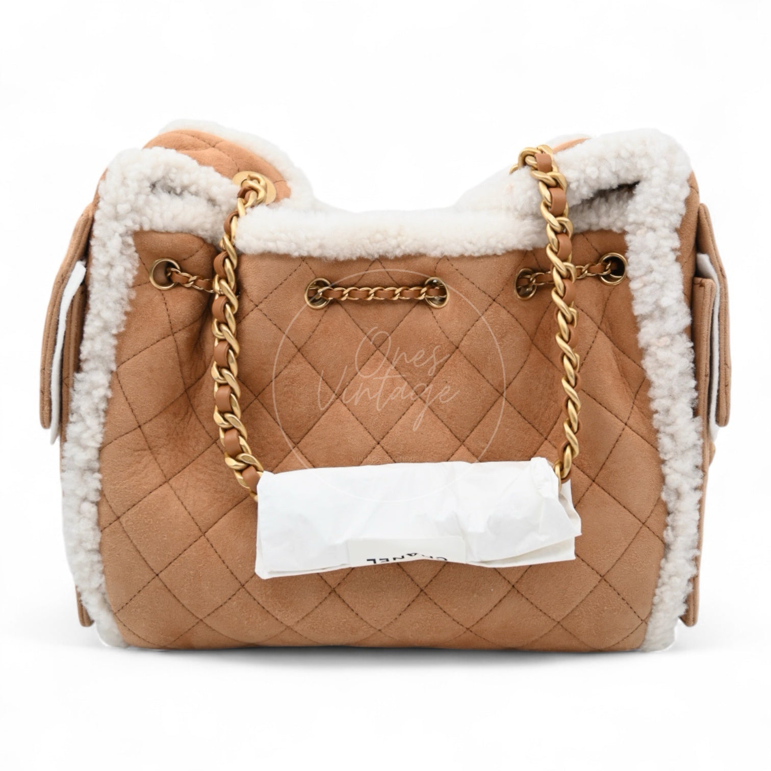 [Unused] Chanel 25 Bag Small Teddy In Brown