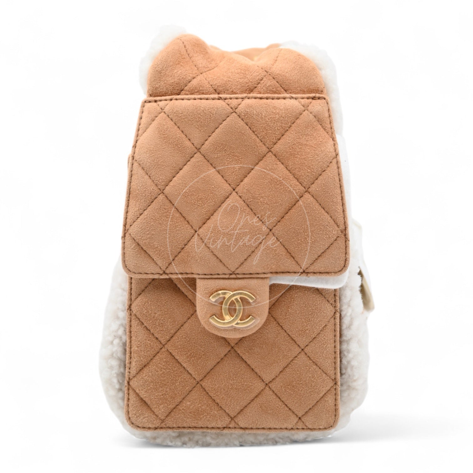 [Unused] Chanel 25 Bag Small Teddy In Brown